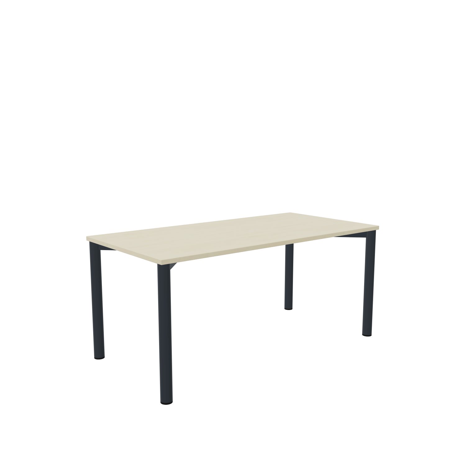 Schreibtisch-Imola-4-160-80-ahorn-anthrazit-bmsofort-1 Imola Rechtecktisch