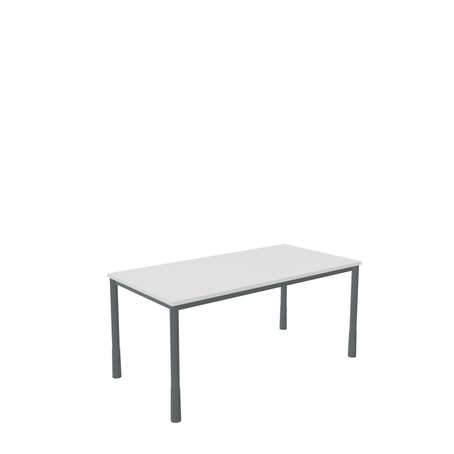 Schreibtisch-Rundrohr-Tarragona-160-80-weiss-schwarz-bmsofort-1 Tarragona Rechtecktisch