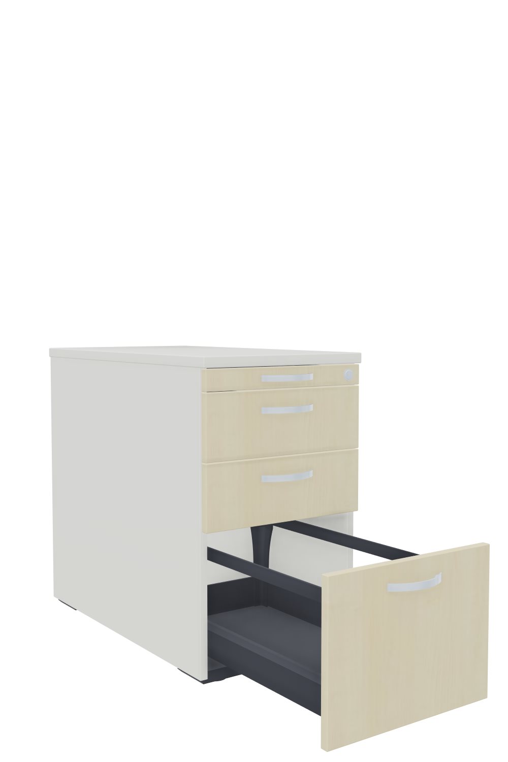 Anstellcontainer-80-Hängeregister-Stahl-Imola-Weiss-Ahorn-bmsofort-2 Imola Anstellcontainer