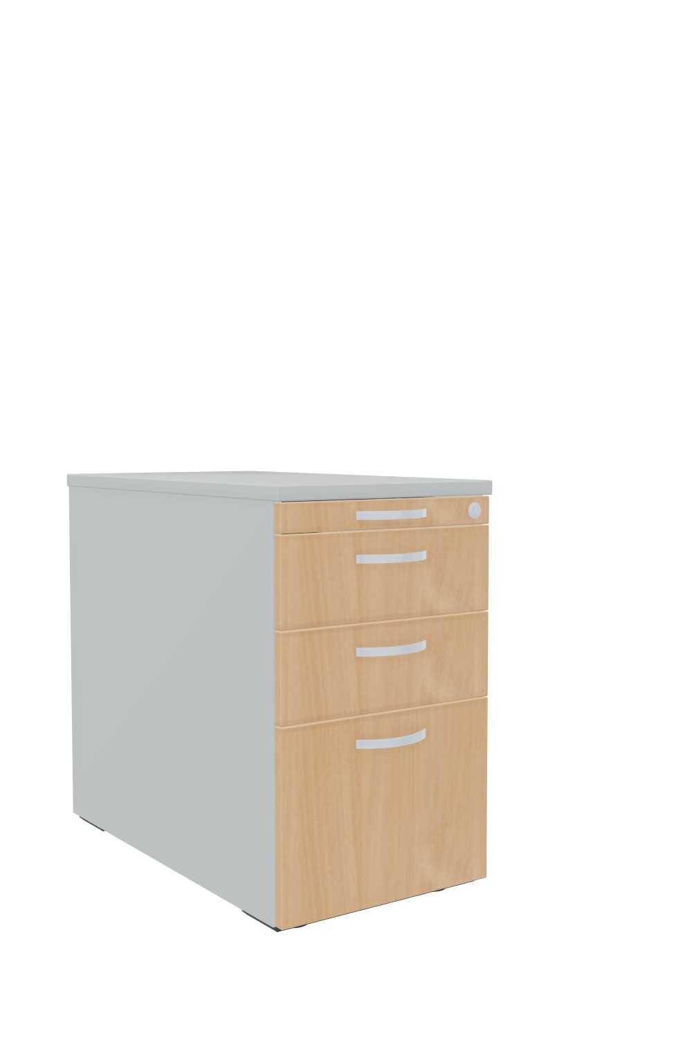 Anstellcontainer-80-Hängeregister-Stahl-Imola-Officegrau-Buche-bmsofort-1 Imola Anstellcontainer