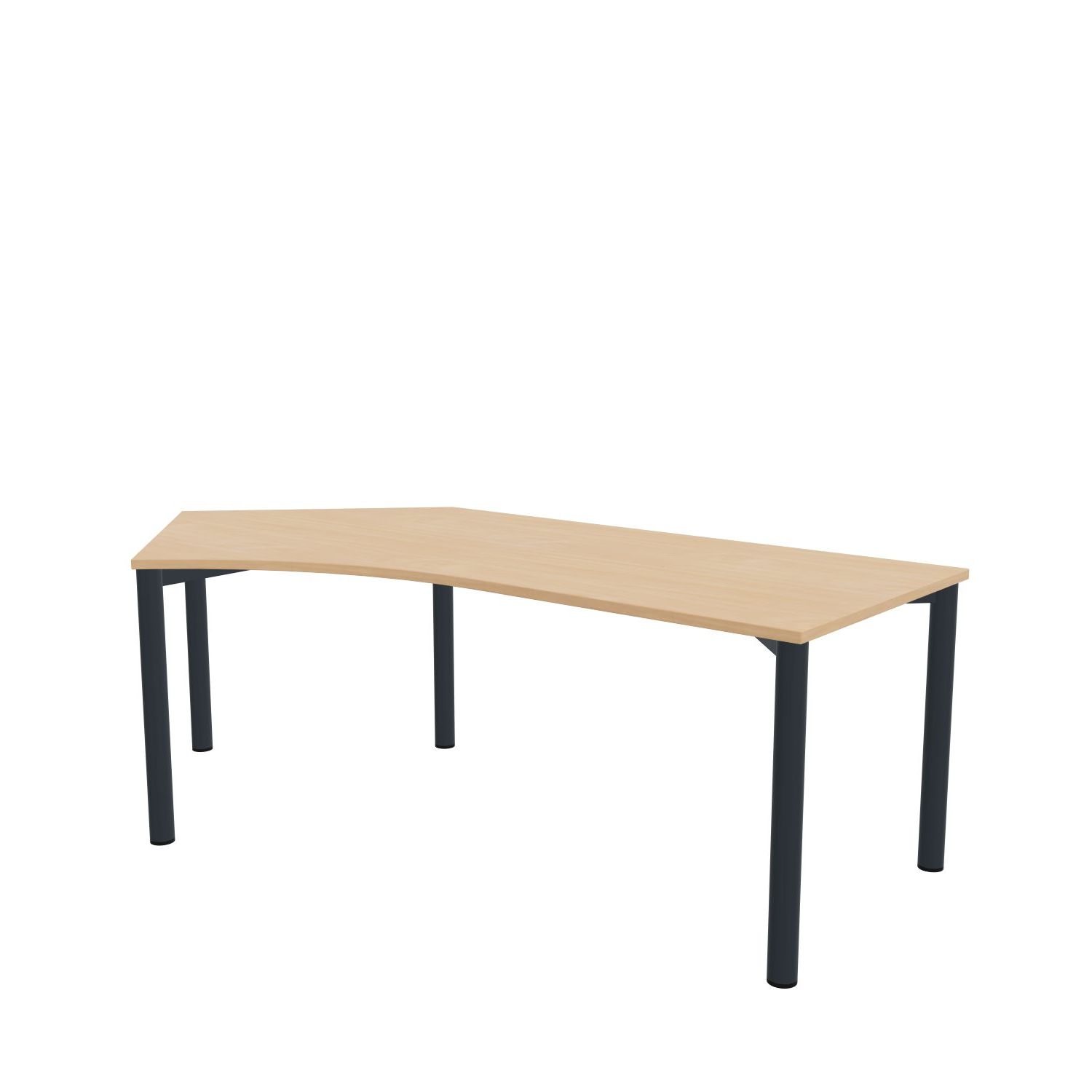 Freiformtisch-135-Grad-Imola-4-buche-anthrazit-bmsofort-1 Imola Freiformtisch