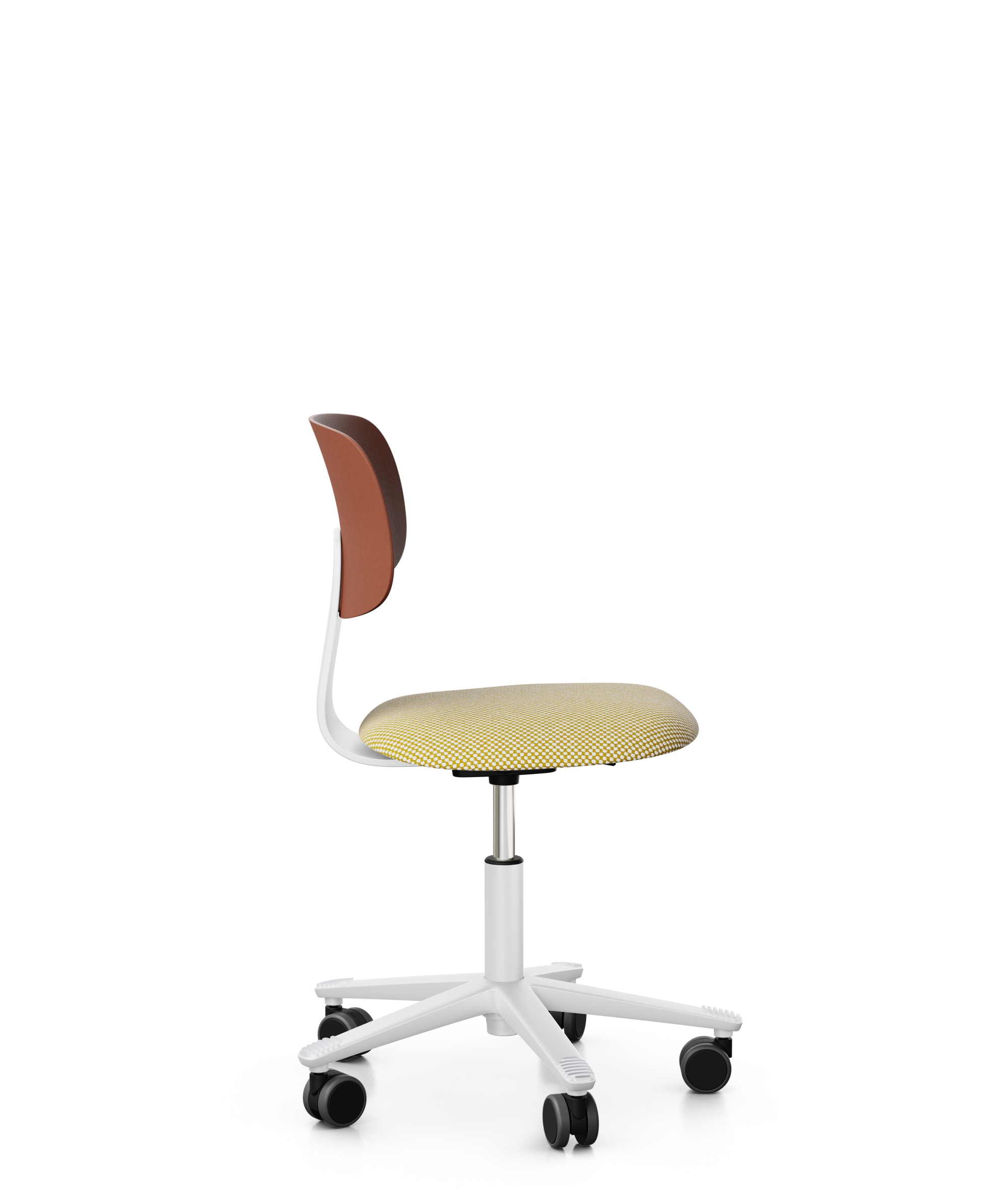 Arbeitsstuhl-Tion-Sitz-gepolstert-kastanie-weiss-gelb-weiss-bmsofort-2 Homeofficestuhl Tion Sitz gepolstert