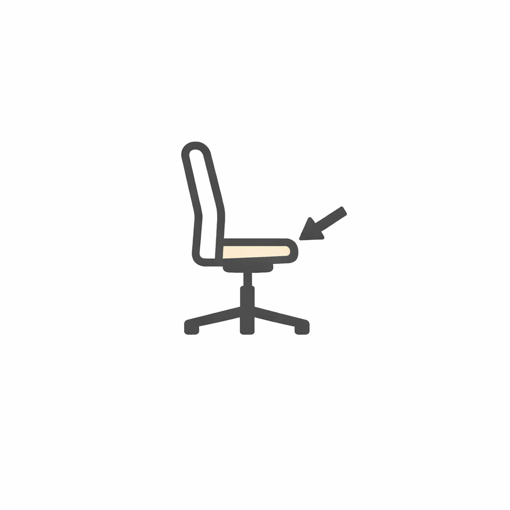 wie Sitzfläche vorne