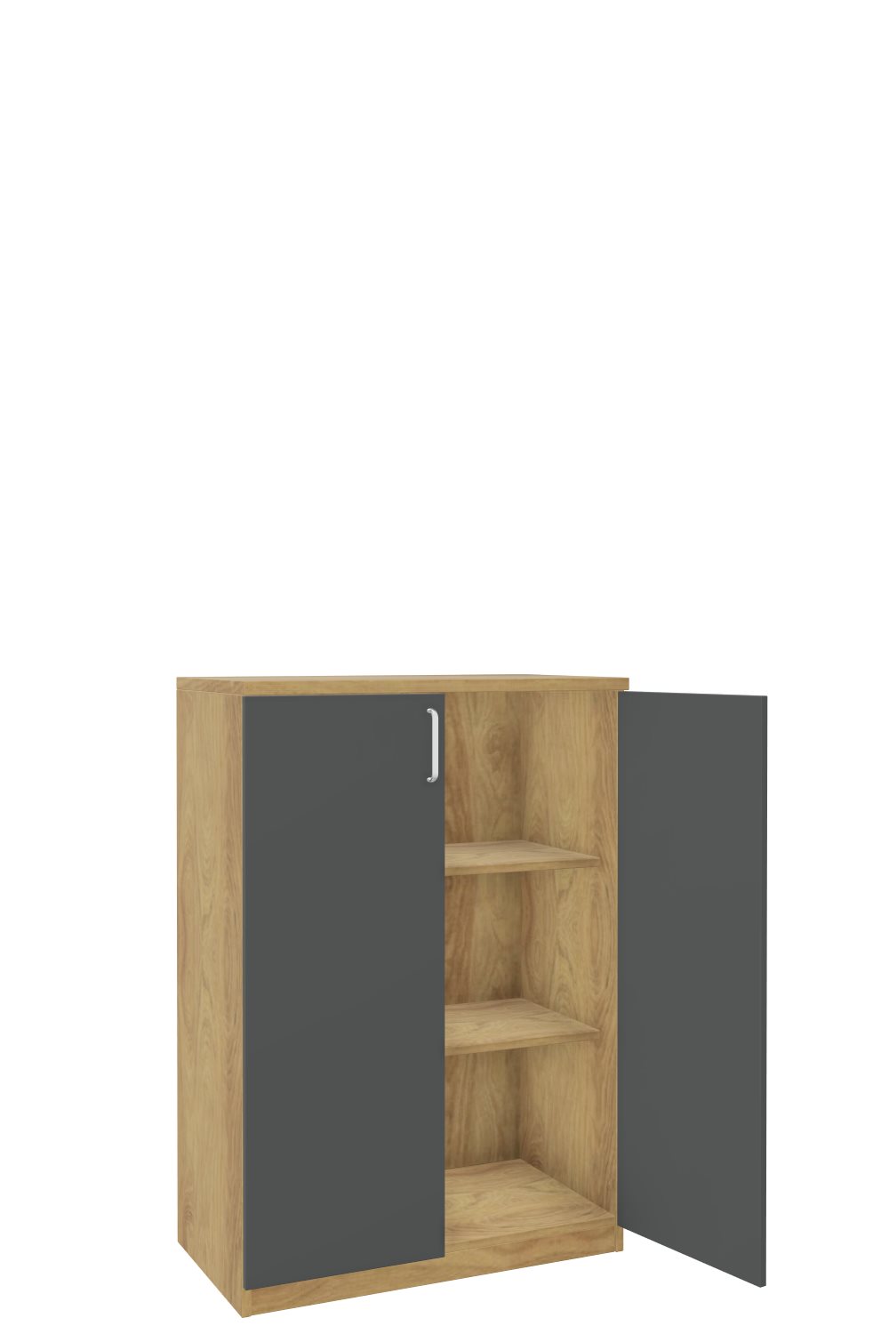 Aktenschank-3-OH-Tarragona-Pacana-Graphit-Alufarben-bmsofort-2 Tarragona Aktenschrank