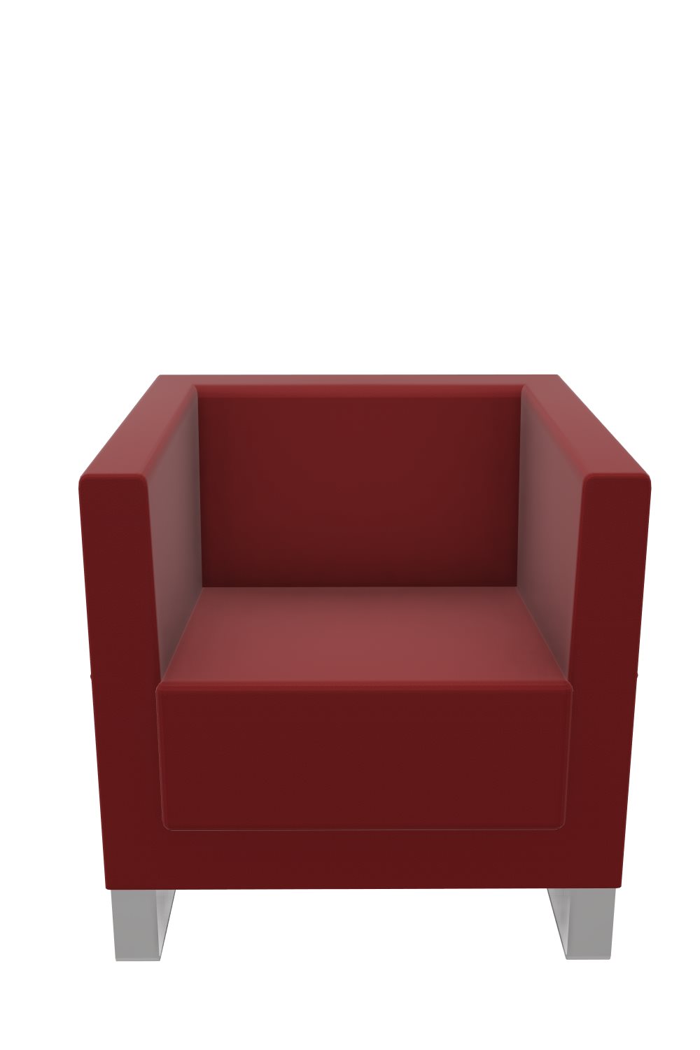 Loungesessel-New-Kubus-1-dunkelrot-alu-bmsofort-1 Loungesessel und-sofas New Kubus