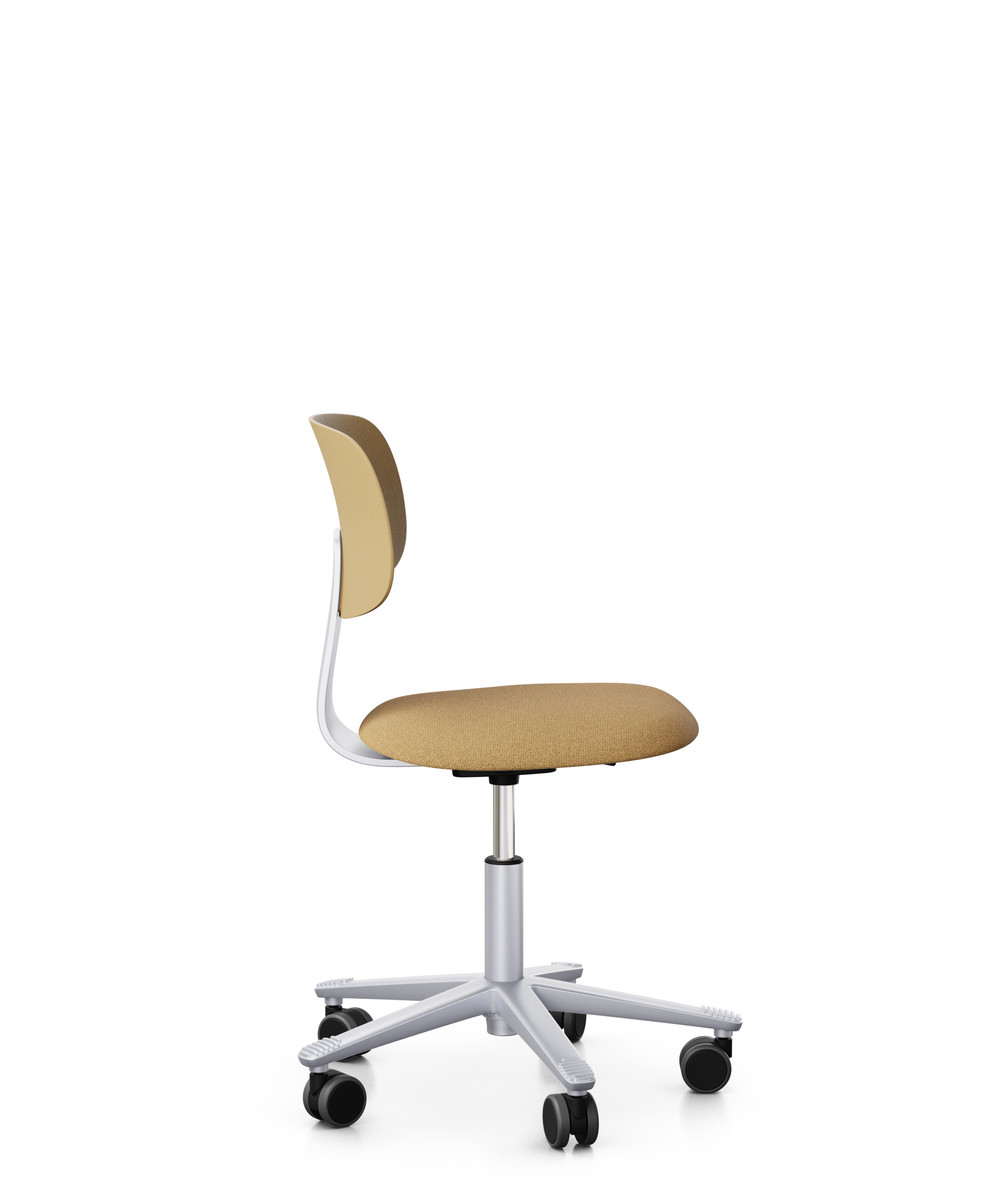 Arbeitsstuhl-Tion-Sitz-gepolstert-ocker-silber-ocker-bmsofort-2 Homeofficestuhl Tion Sitz gepolstert