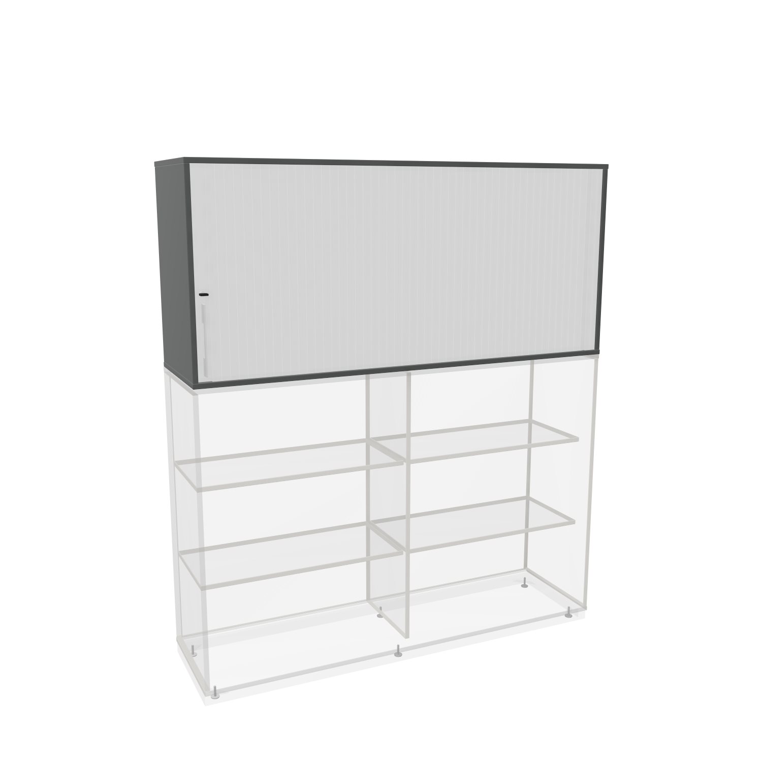 Querrolladenaufsatz-Oviedo-2OH-graphit-weiss-bmsofort-1 Oviedo Rollladenschrank