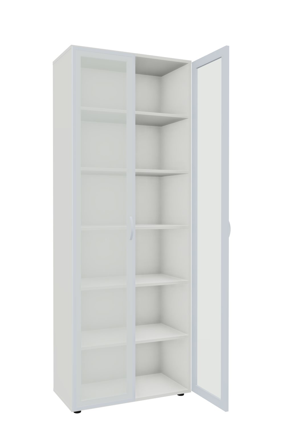 Vitrinenschrank-6-OH-Imola-Weiss-Glas-Satiniert-bmsofort-2 Imola Vitrinenschrank