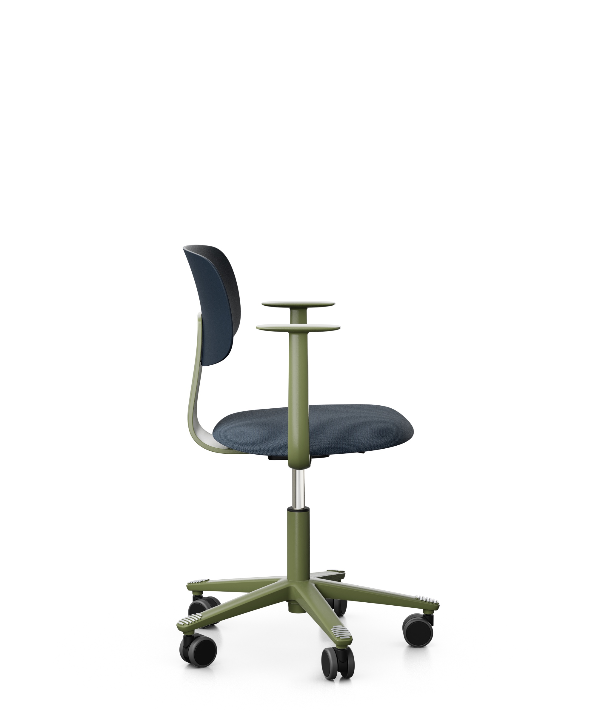 Arbeitsstuhl-Tion-Sitz-gepolstert-dunkelblau-moos-dunkelblau-bmsofort-2 Homeofficestuhl Tion Sitz gepolstert