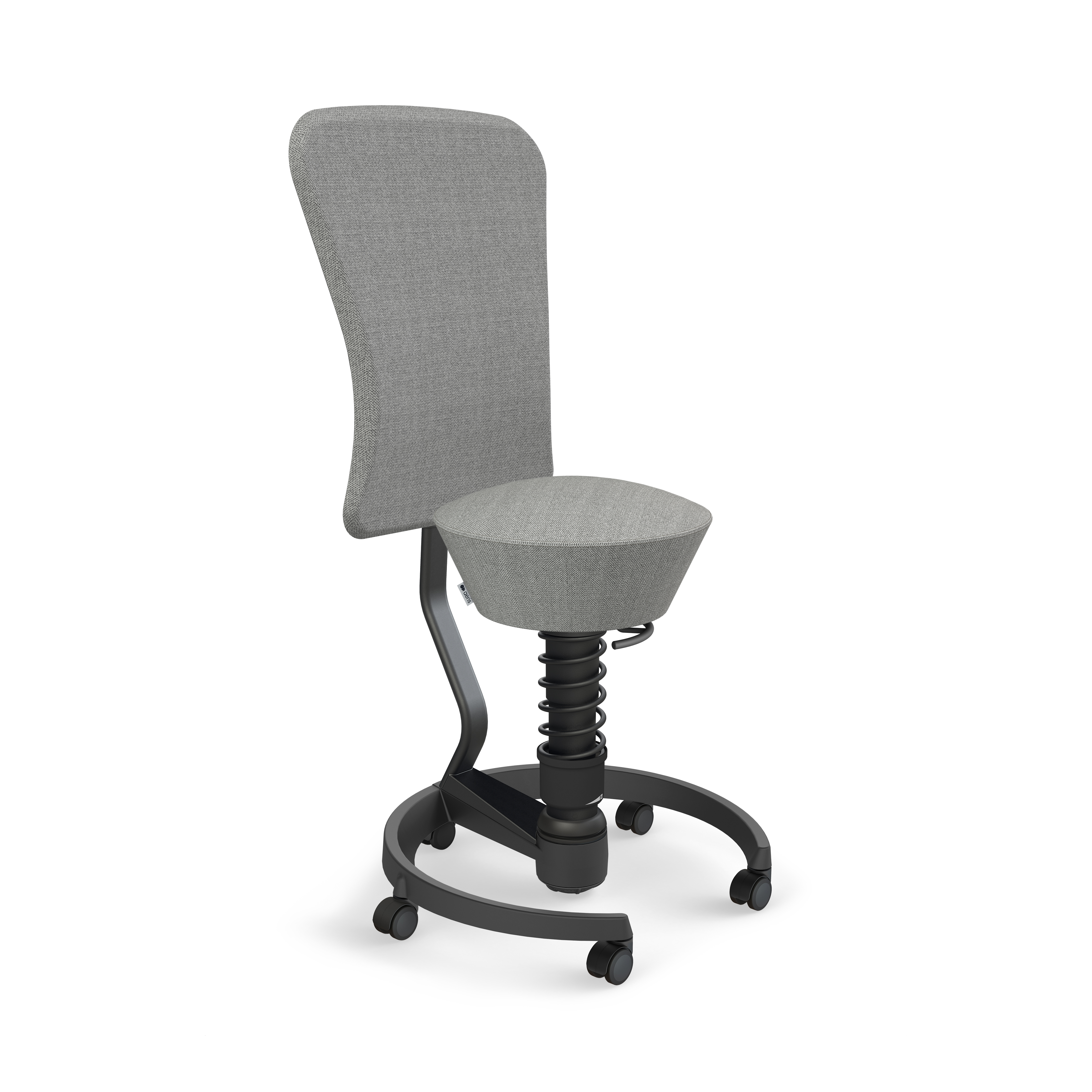 3-D-Hocker Swopper mit Rückenlehne