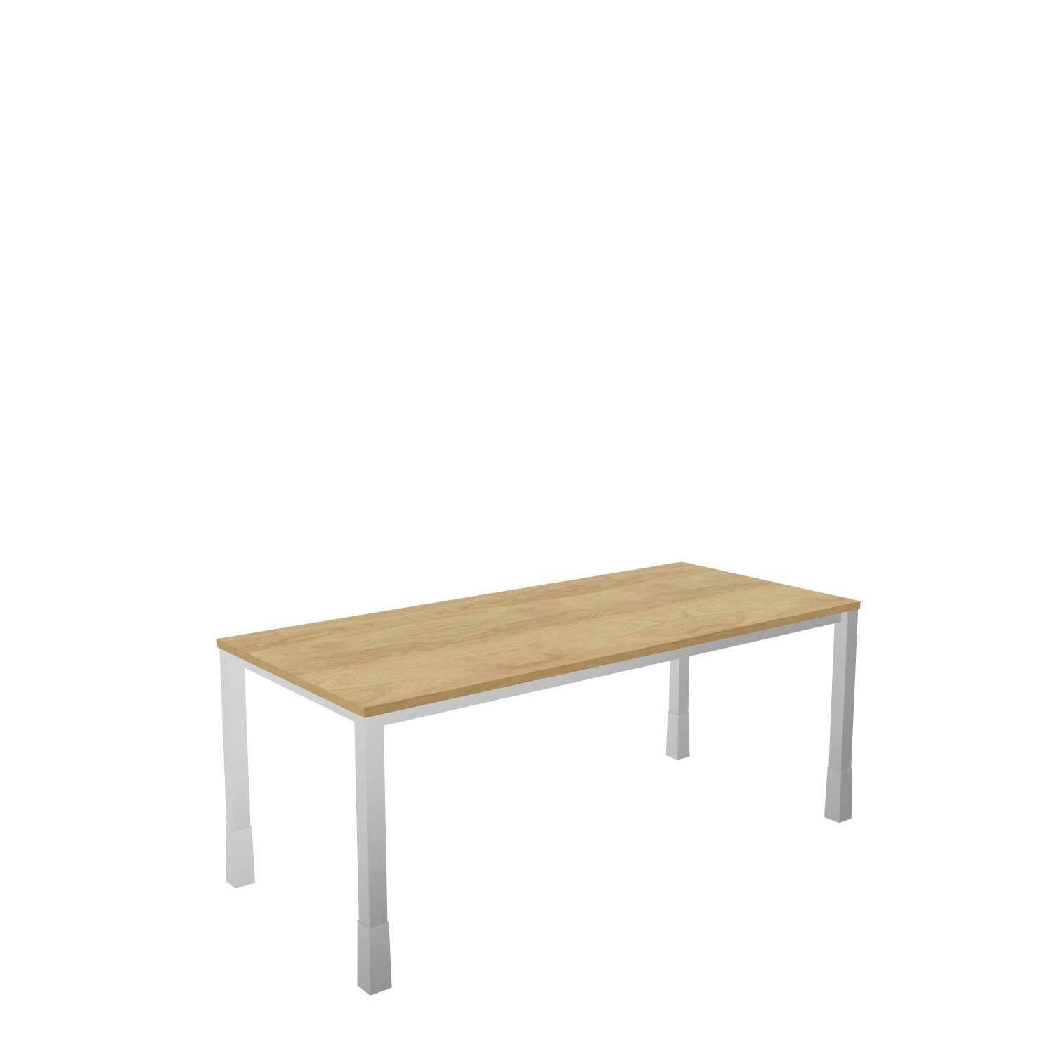 Schreibtisch-Quadratrohr-Tarragona-180-80-pacana-alu-bmsofort-1 Tarragona Rechtecktisch