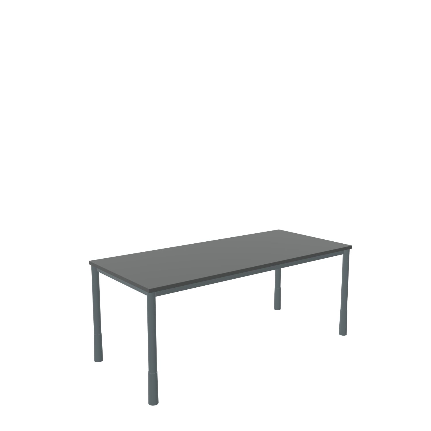 Schreibtisch-Rundrohr-Tarragona-180-80-graphit-schwarz-bmsofort-1 Tarragona Rechtecktisch