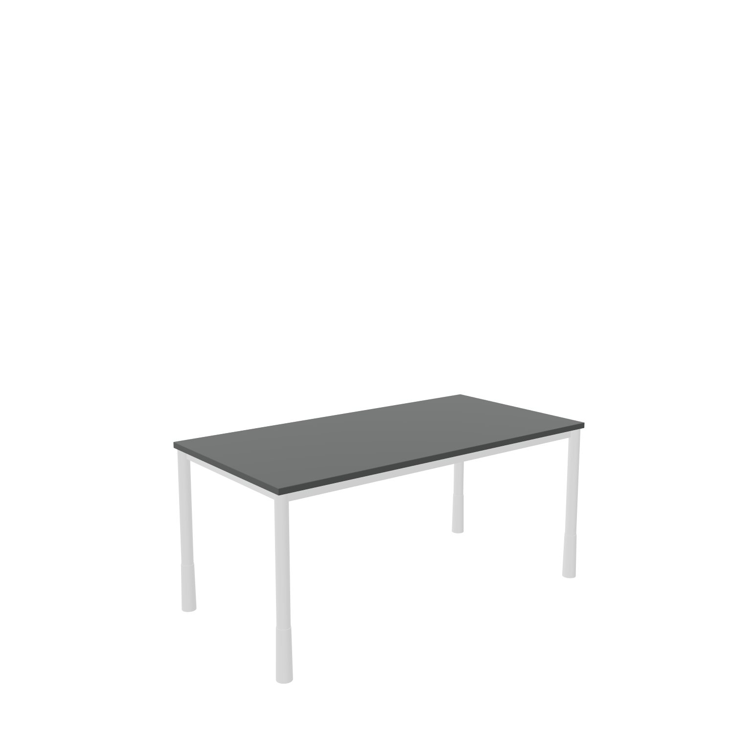 Schreibtisch-Rundrohr-Tarragona-160-80-graphit-weiss-bmsofort-1 Tarragona Rechtecktisch