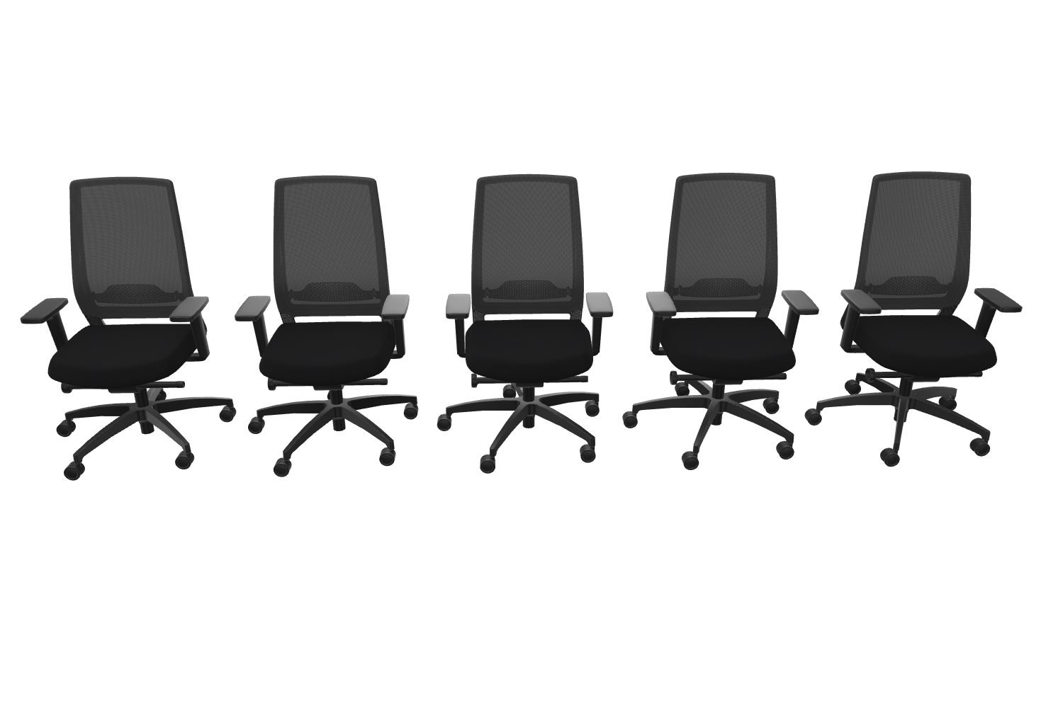 5x Drehstuhl ID ECO Mesh Lite