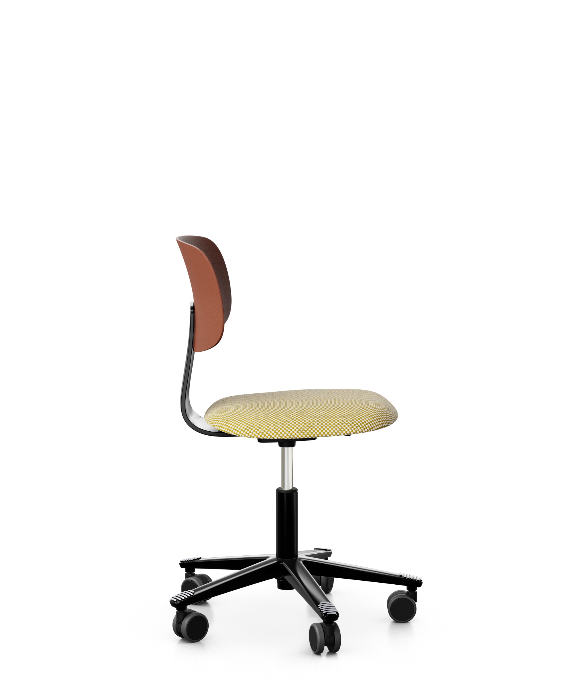 Arbeitsstuhl-Tion-Sitz-gepolstert-kastanie-schwarz-gelb-weiss-bmsofort-2 Homeofficestuhl Tion Sitz gepolstert