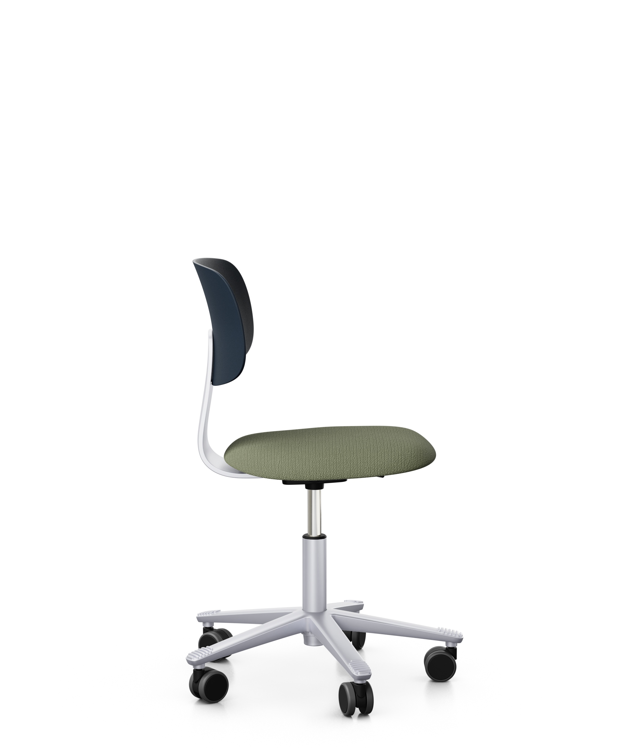 Arbeitsstuhl-Tion-Sitz-gepolstert-dunkelblau-silber-grün-bmsofort-2 Homeofficestuhl Tion Sitz gepolstert