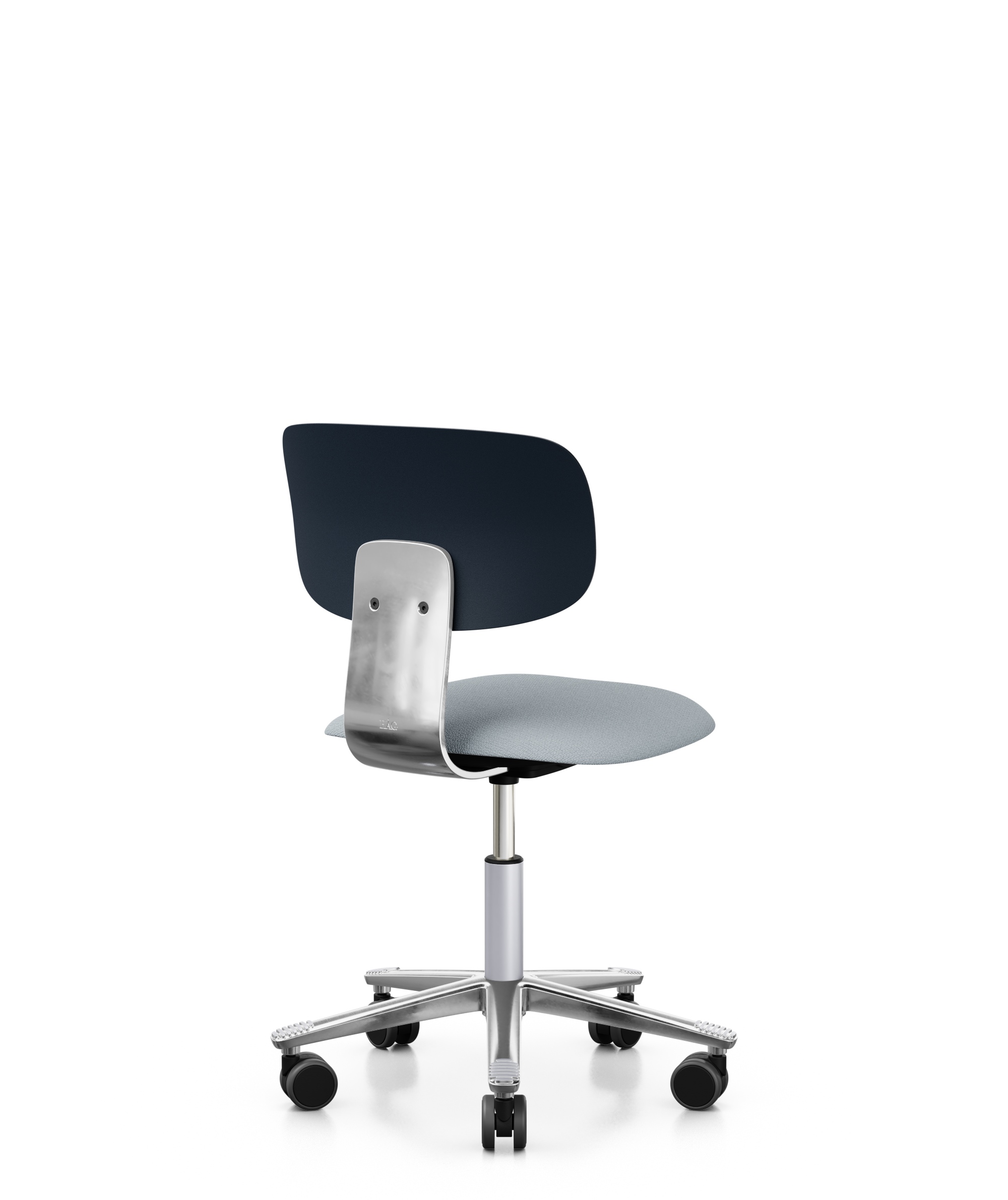 Arbeitsstuhl-Tion-Sitz-gepolstert-dunkelblau-poliert-hellgrau-bmsofort-3 Homeofficestuhl Tion Sitz gepolstert