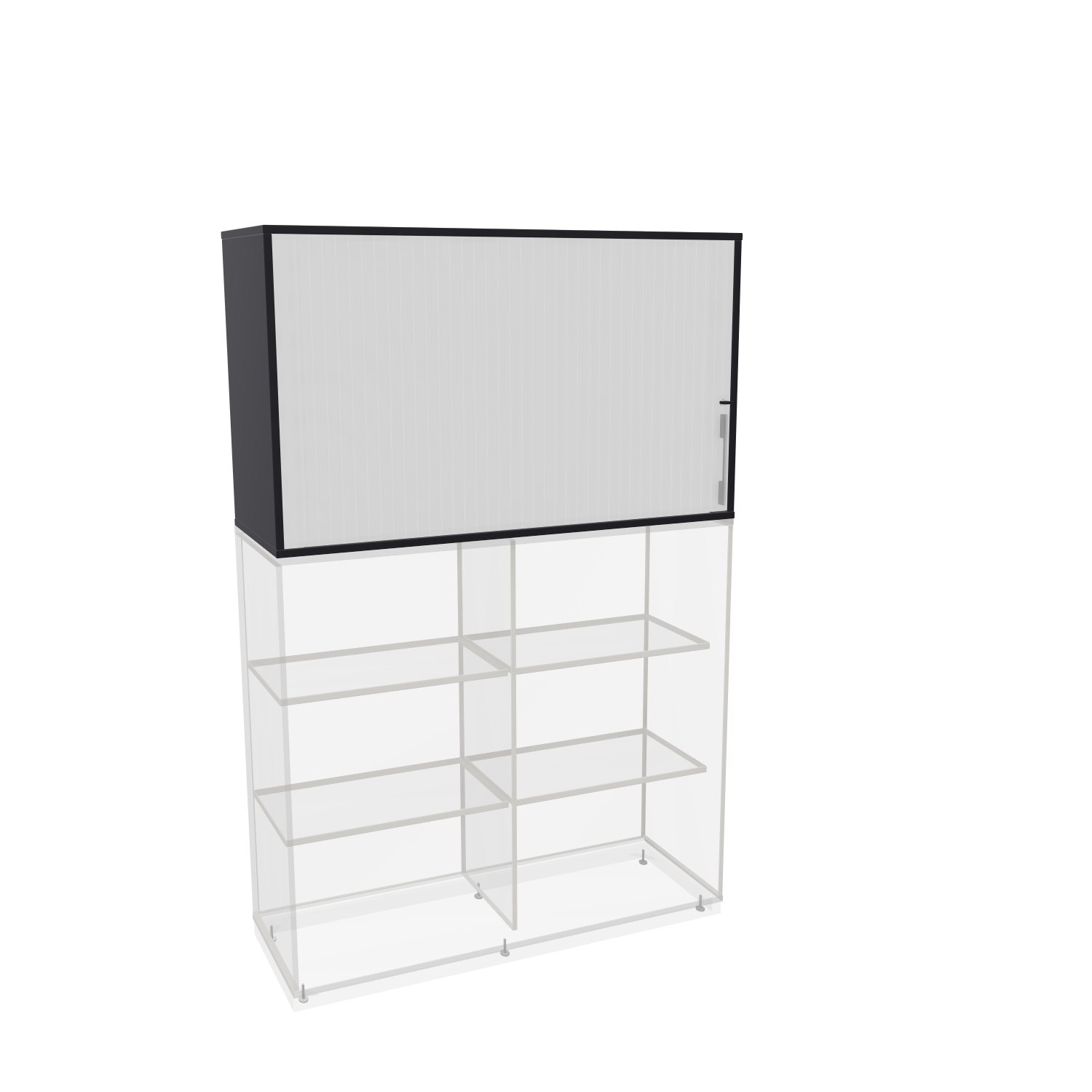 Querrolladenaufsatz-Oviedo-Home-2OH-schwarz-weiss-bmsofort-1 Oviedo Home Querrollladenschrank