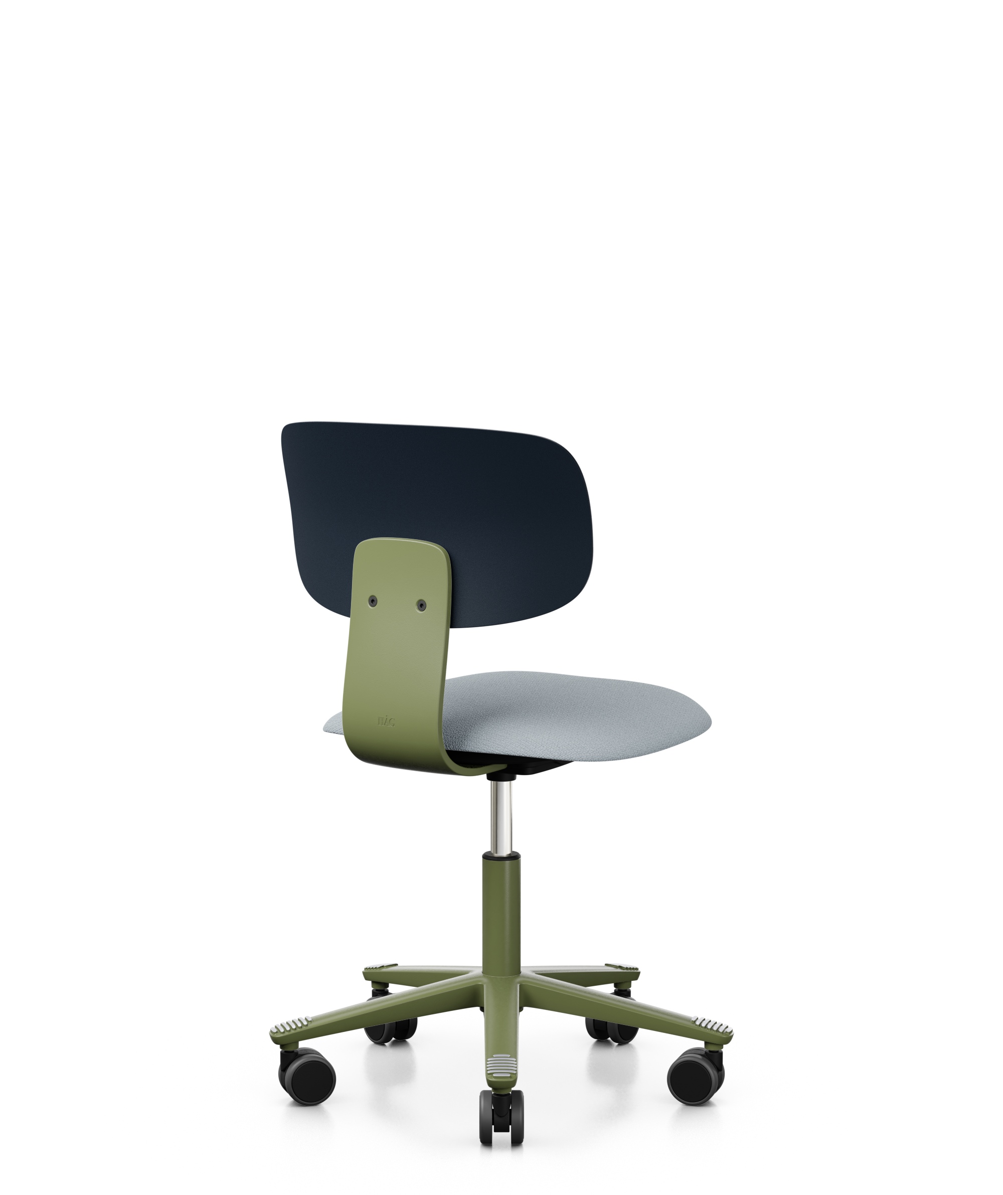 Arbeitsstuhl-Tion-Sitz-gepolstert-dunkelblau-moos-hellgrau-bmsofort-3 Homeofficestuhl Tion Sitz gepolstert