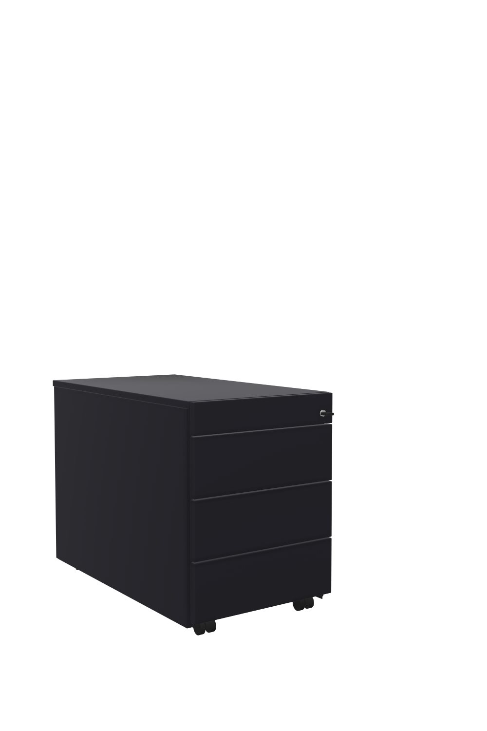 Rollcontainer-Oviedo-Home-80-schwarz-schwarz-bmsofort-1 Oviedo Home Rollcontainer mit Schubkästen