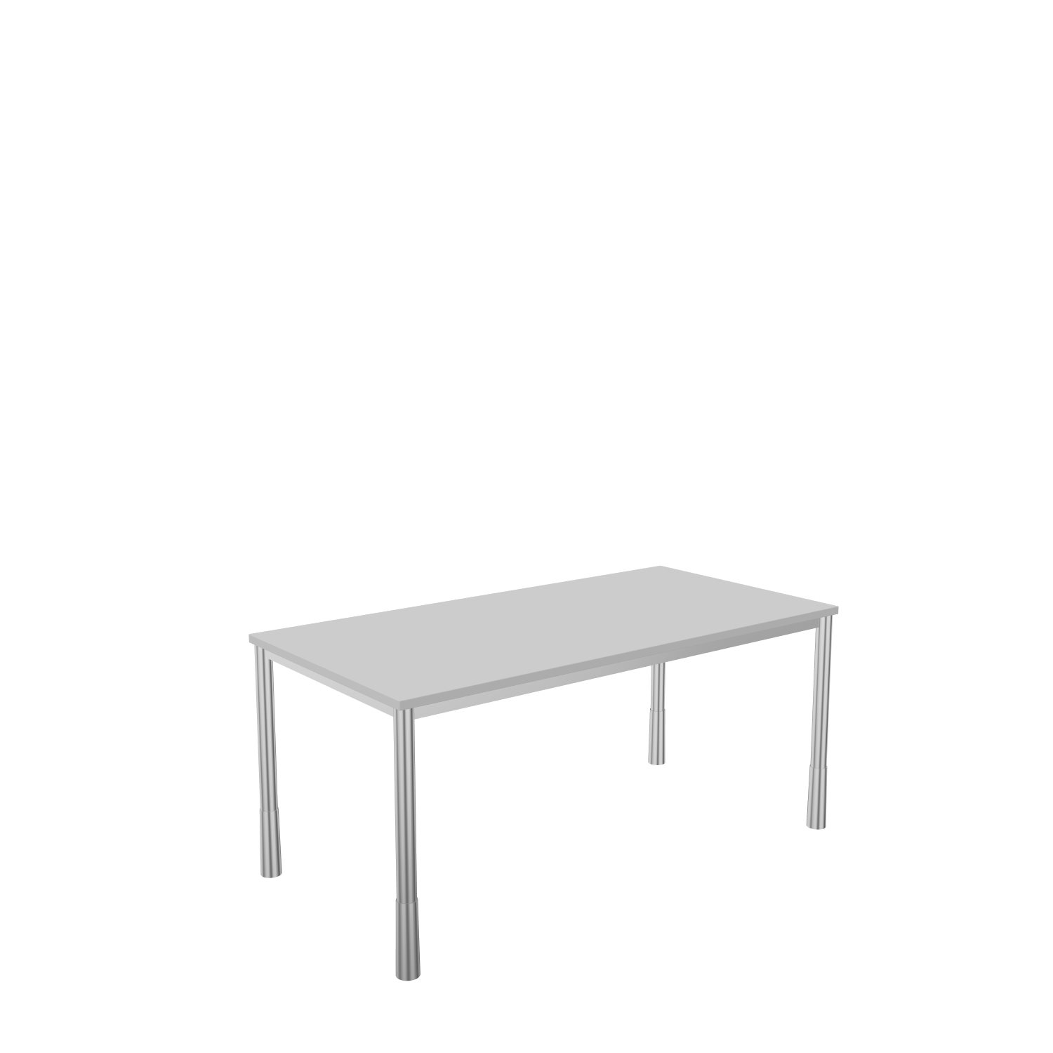Schreibtisch-Rundrohr-Tarragona-160-80-officegrau-alu-bmsofort-1 Tarragona Rechtecktisch