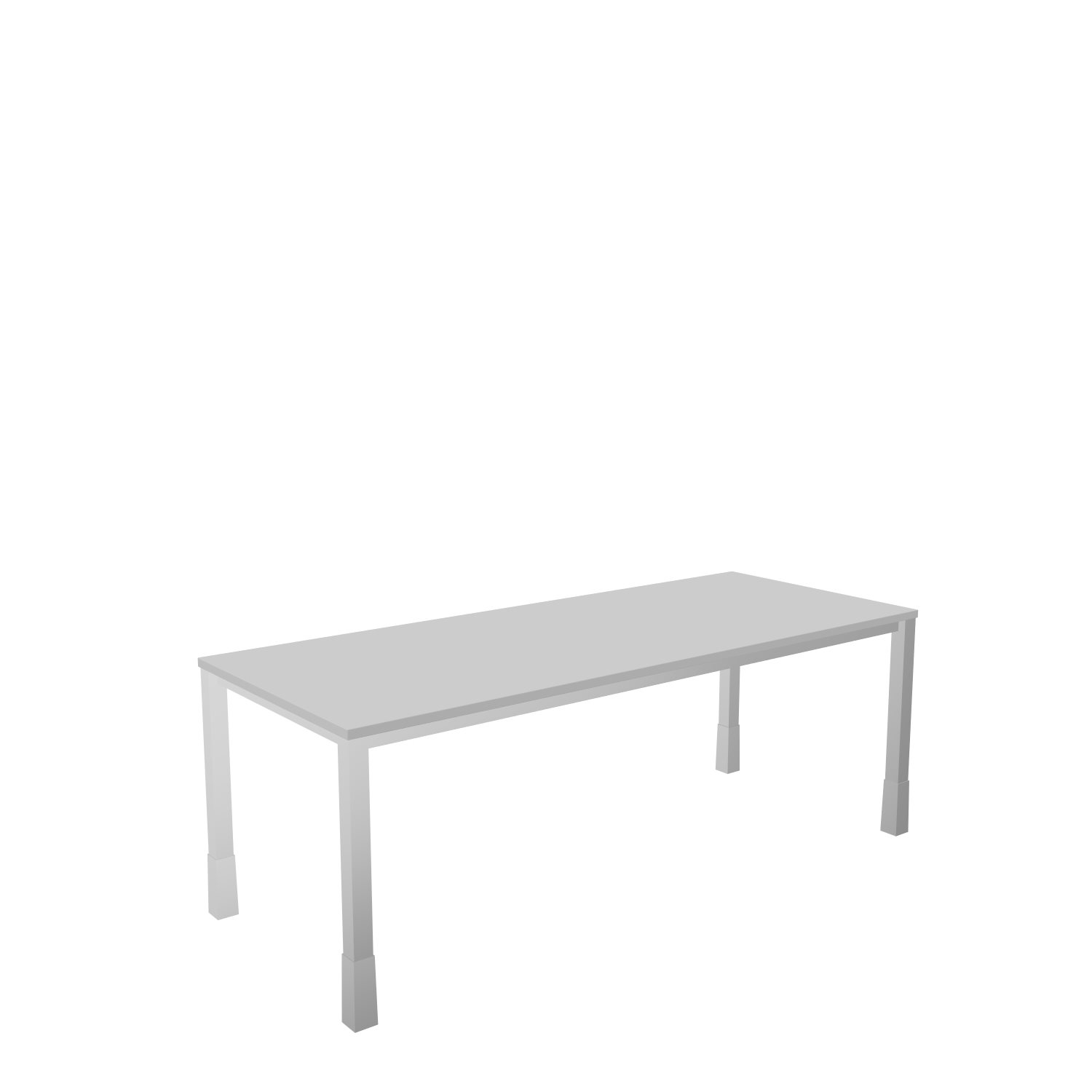 Schreibtisch-Quadratrohr-Tarragona-200-80-officegrau-alu-bmsofort-1 Tarragona Rechtecktisch