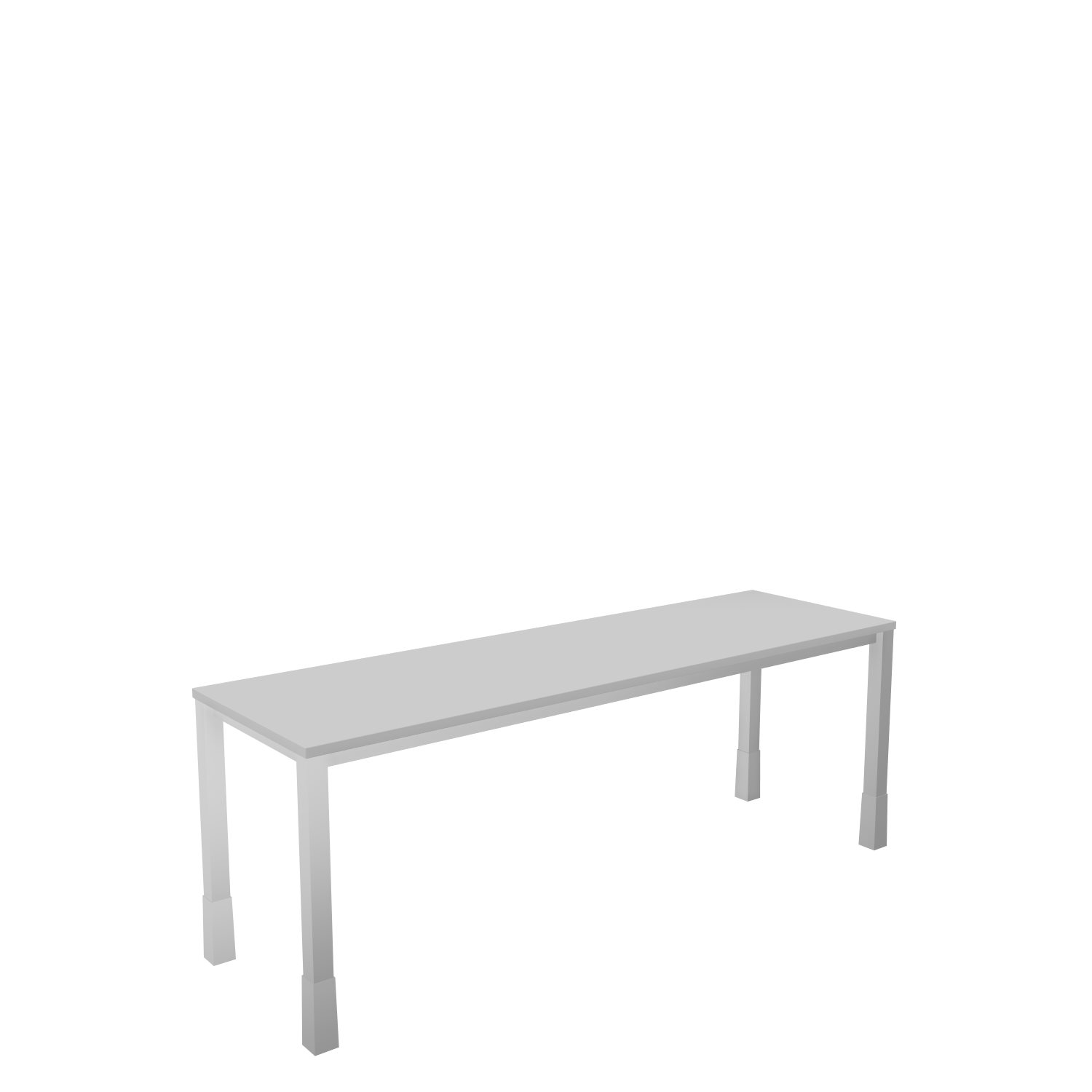 Schreibtisch-Quadratrohr-Tarragona-200-60-officegrau-alu-bmsofort-1 Tarragona Rechtecktisch