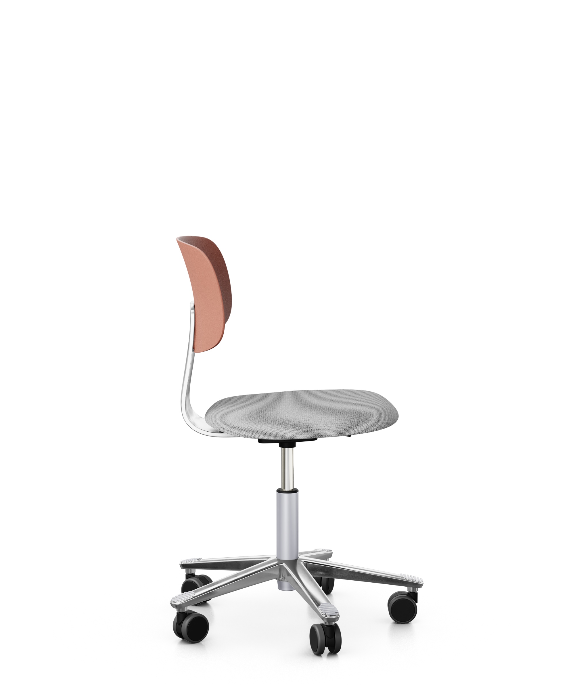 Arbeitsstuhl-Tion-Sitz-gepolstert-rose-poliert-grau-bmsofort-2 Homeofficestuhl Tion Sitz gepolstert