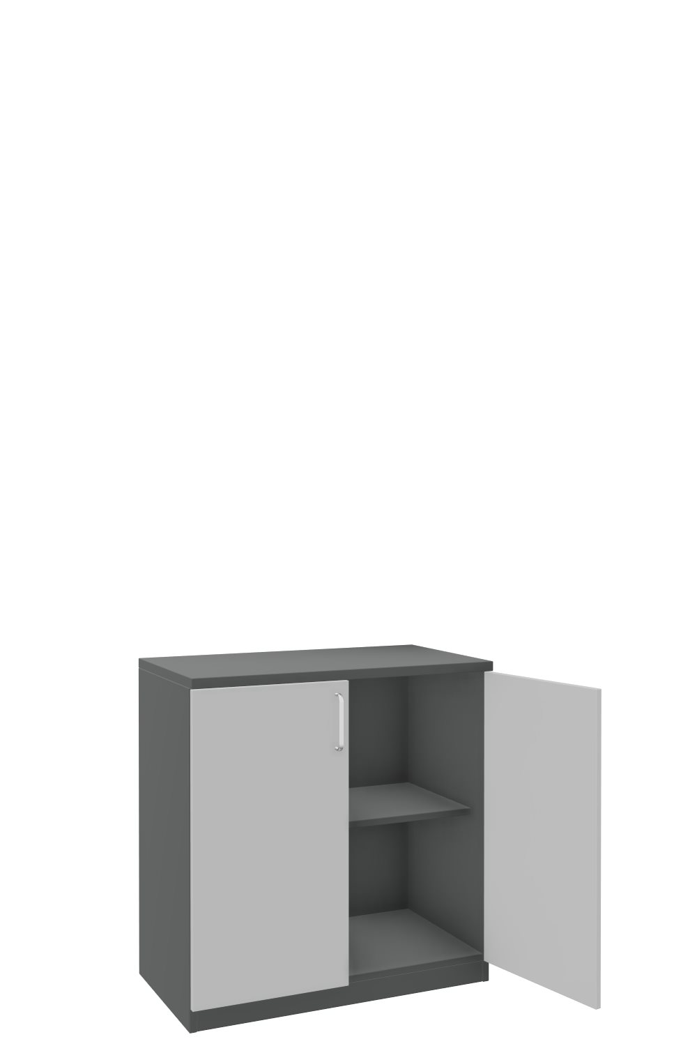 Aktenschank-2-OH-Tarragona-Graphit-Officegrau-Alufarben-bmsofort-2 Tarragona Aktenschrank