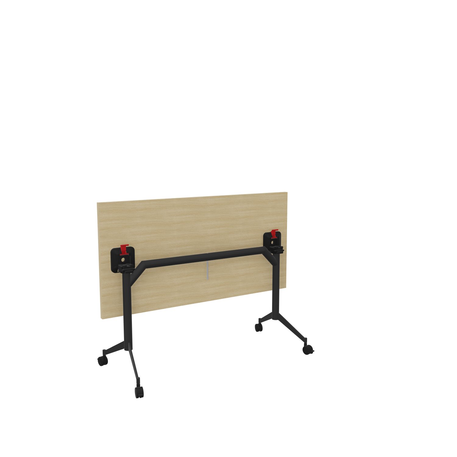Klapptisch-auf-Rollen-140x70-Eiche-Anthrazit-bmsofort-2 Seminar