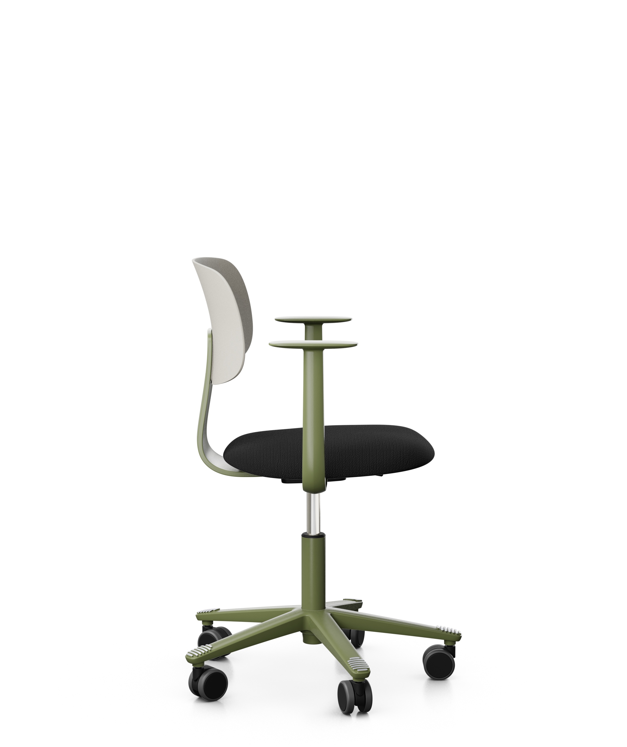 Arbeitsstuhl-Tion-Sitz-gepolstert-hellgrau-moos-schwarz-bmsofort-2 Homeofficestuhl Tion Sitz gepolstert