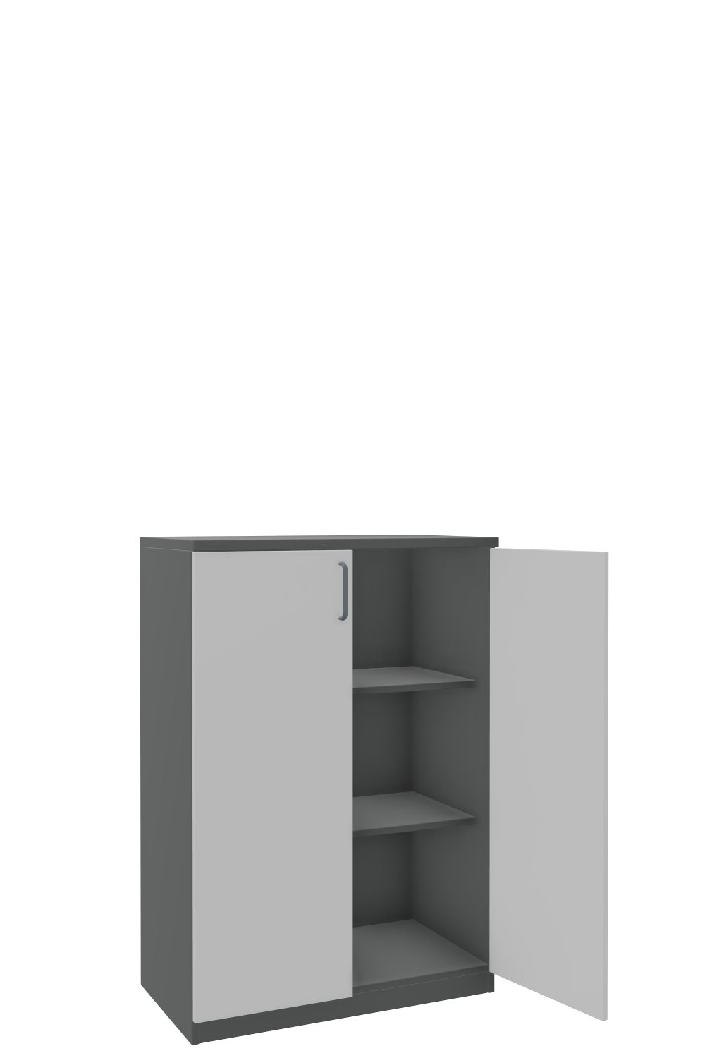 Aktenschank-3-OH-Tarragona-Graphit-Officegrau-Dunkelgrau-bmsofort-2 Tarragona Aktenschrank