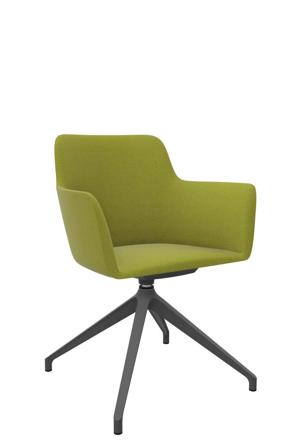 Besucherstuhl-Lucca-Sternfusskreuz-grün-anthrazit-bmsofort-1 Objektstuhl Lucca