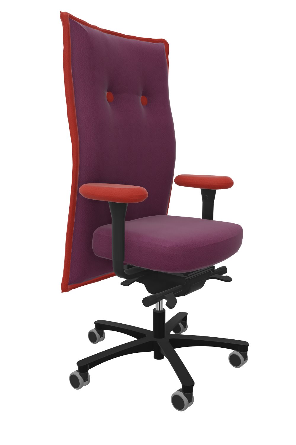 Chefsessel-Brasilian-Chair-lila-rot-bmsofort-2 Brasilian Chair Individuell
