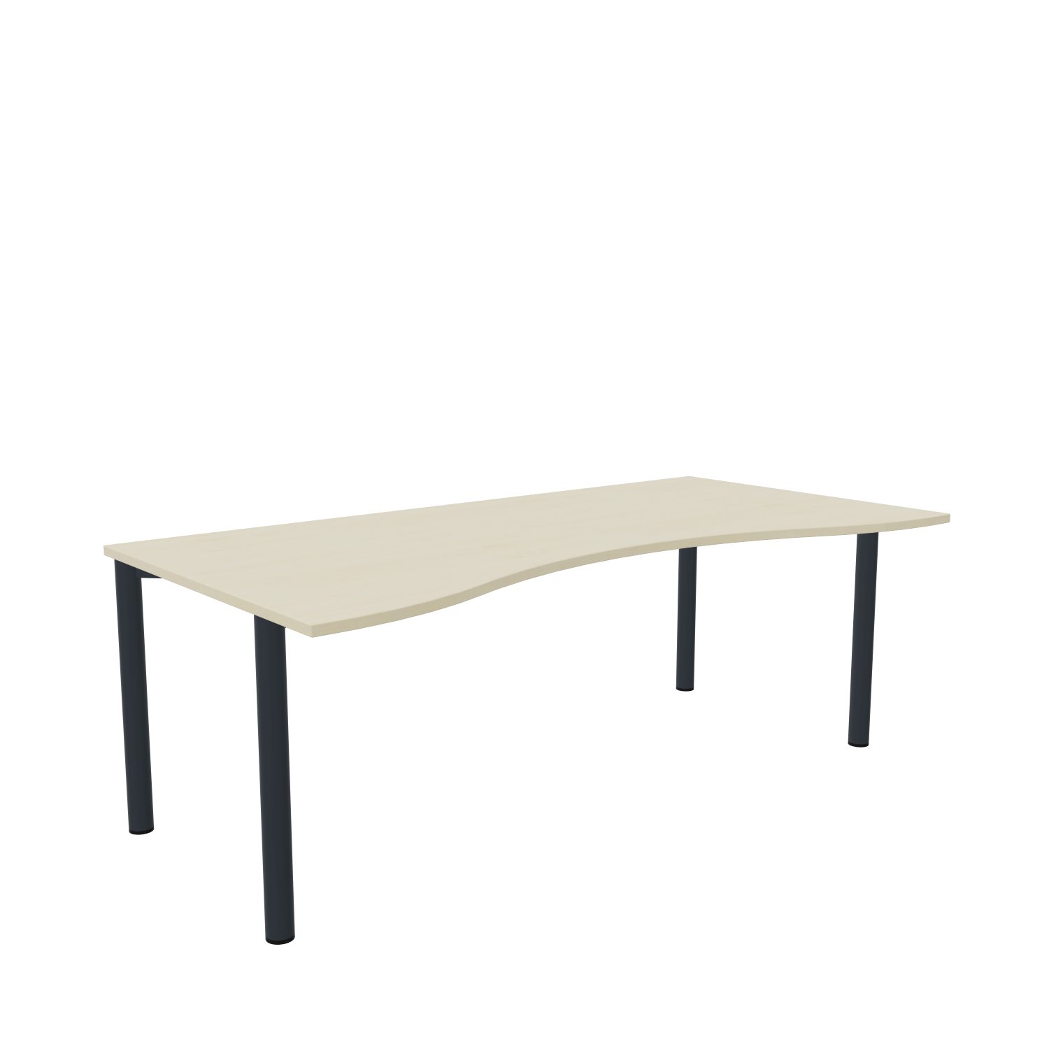 Bogentisch-Imola-4-200-100-ahorn-anthrazit-bmsofort-1 Imola Freiformtisch