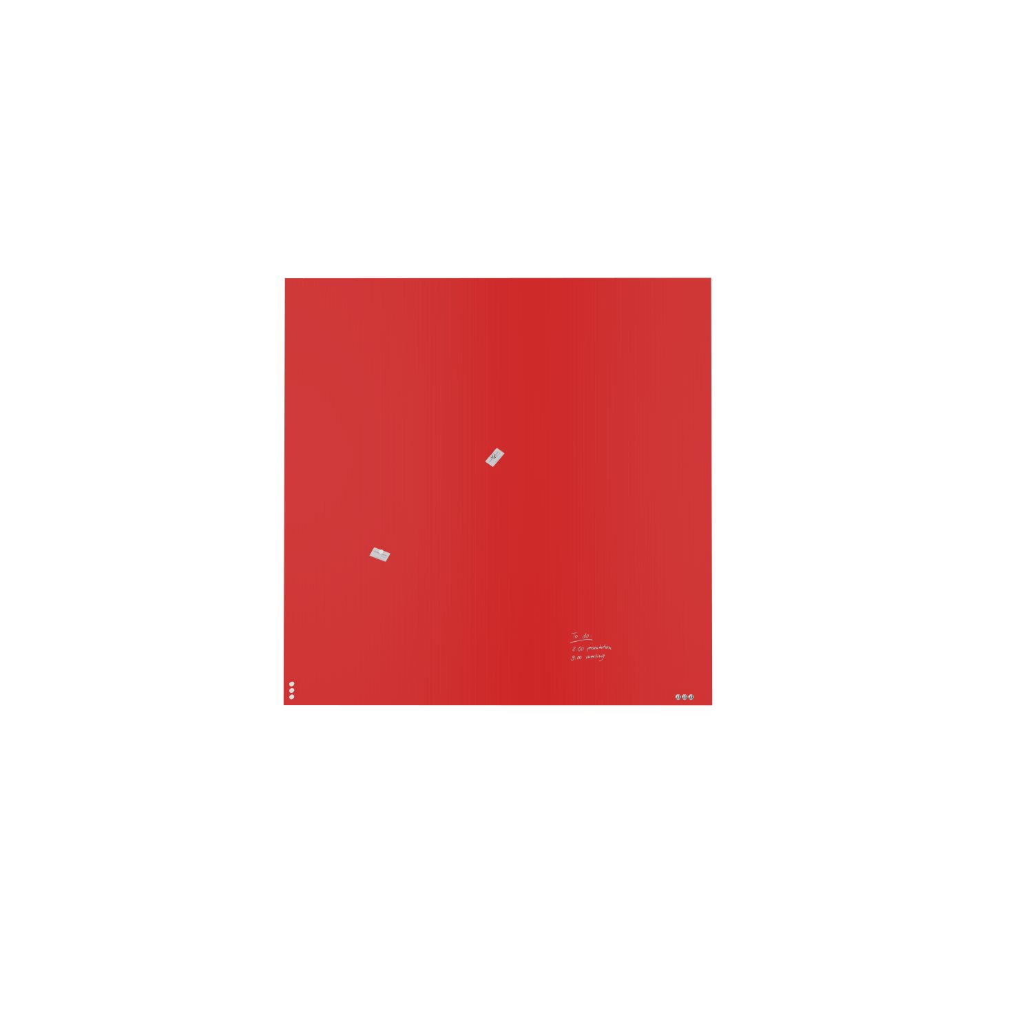 Glastafel-magnetisch-rot-100-100-bmsofort-1 Glastafel 100x100 cm