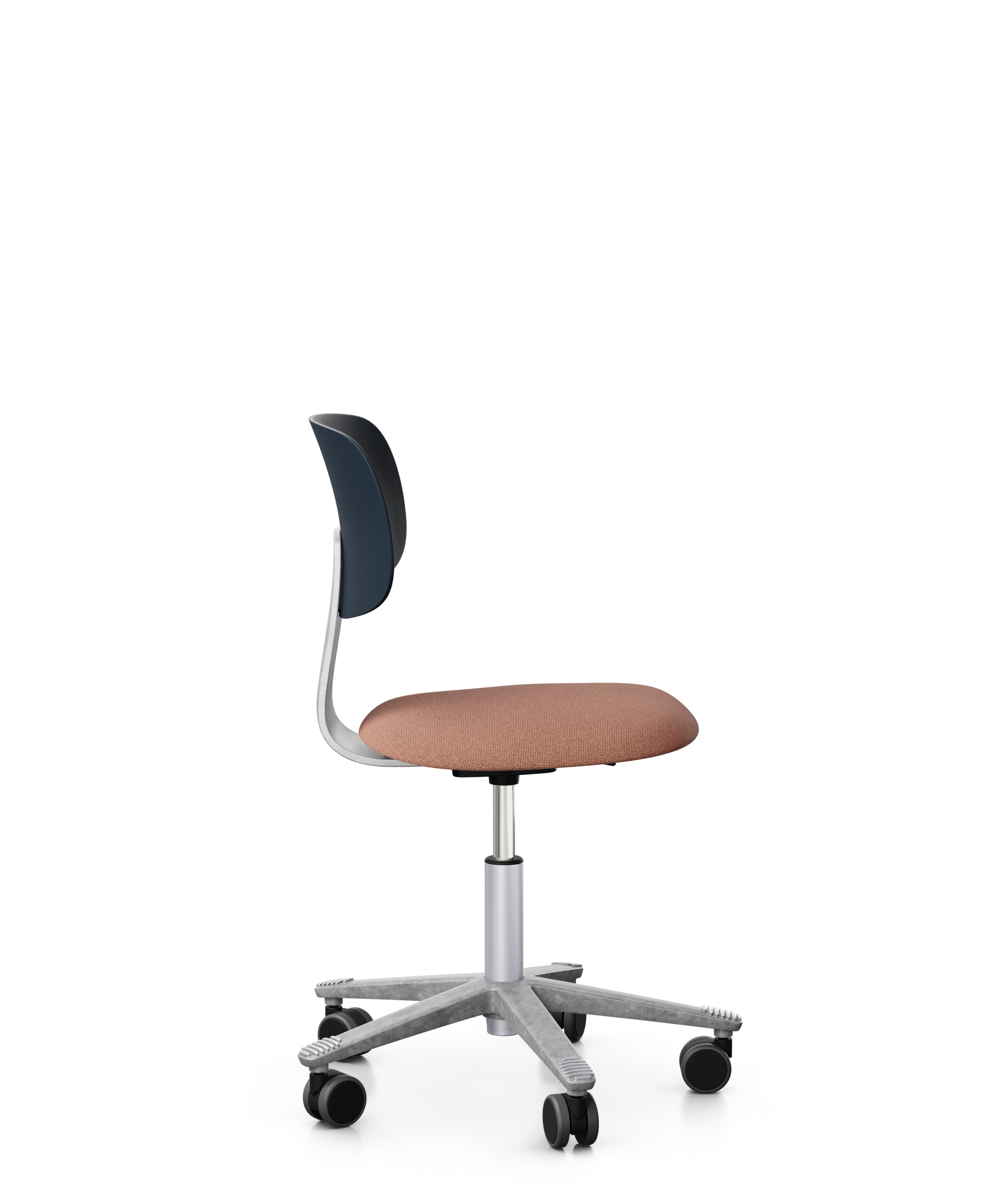 Arbeitsstuhl-Tion-Sitz-gepolstert-dunkelblau-getrommelt-rot-bmsofort-2 Homeofficestuhl Tion Sitz gepolstert