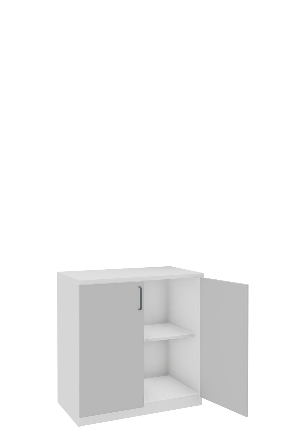 Aktenschank-2-OH-Tarragona-Weiss-Officegrau-Dunkelgrau-bmsofort-2 Tarragona Aktenschrank