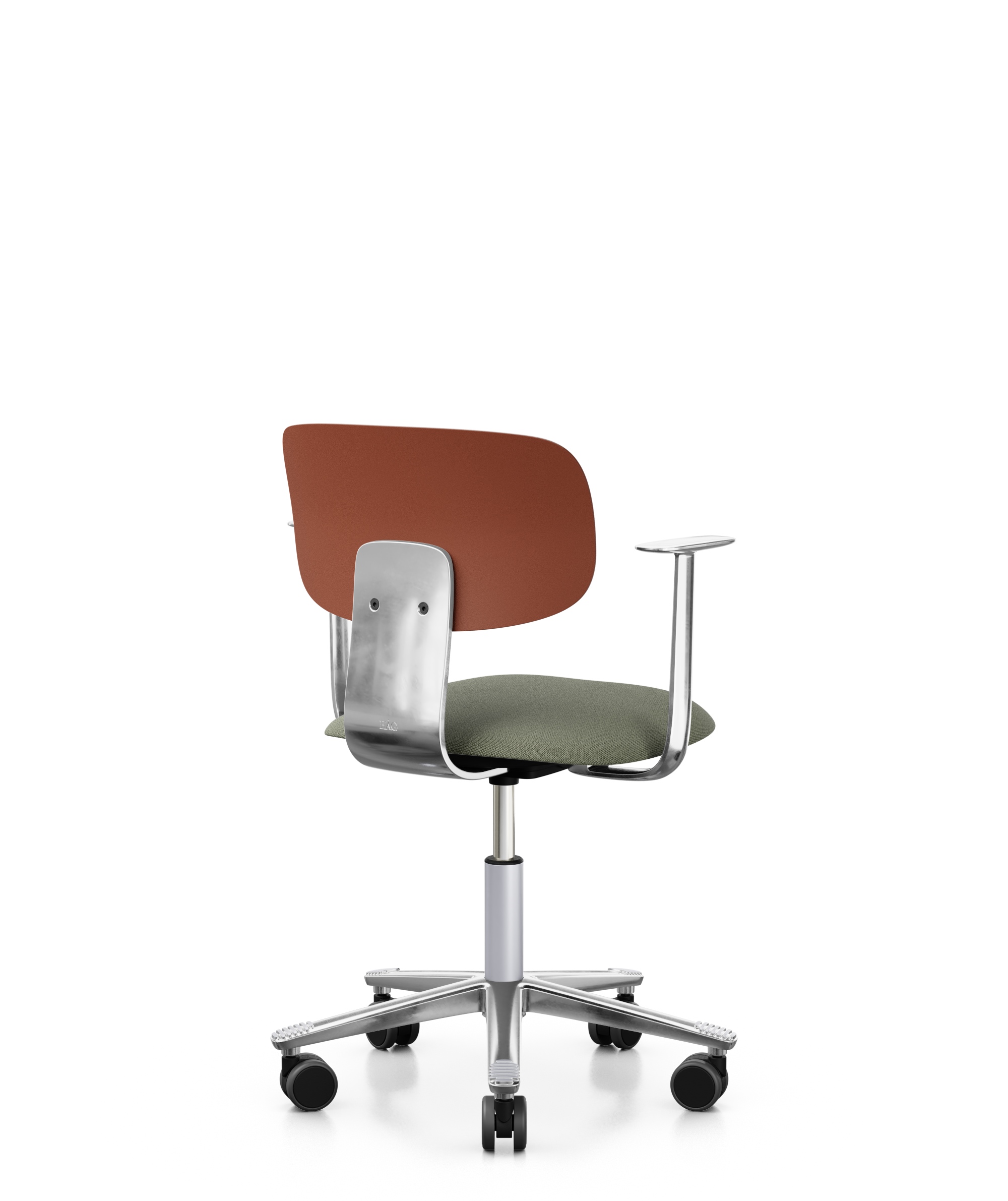 Arbeitsstuhl-Tion-Sitz-gepolstert-kastanie-poliert-grün-bmsofort-3 Homeofficestuhl Tion Sitz gepolstert