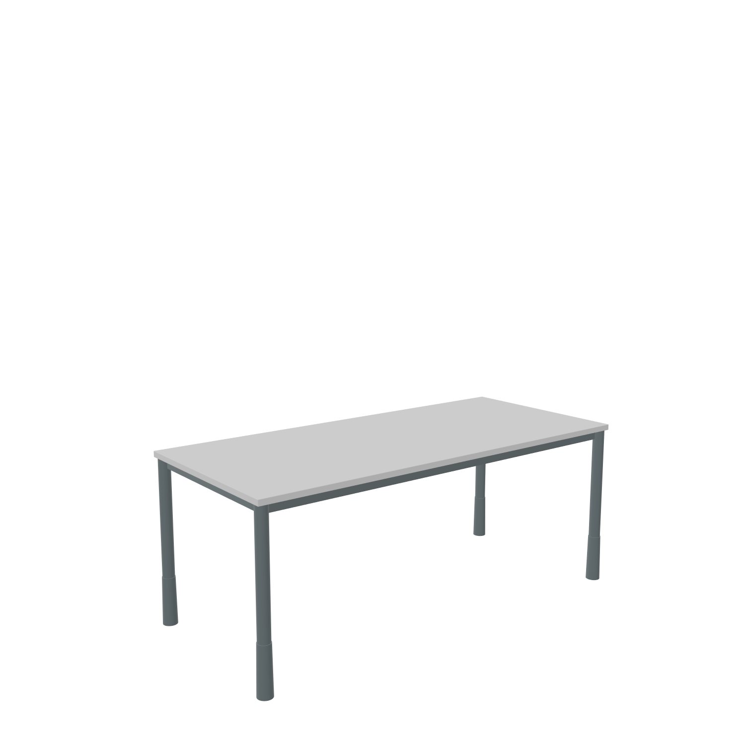 Schreibtisch-Rundrohr-Tarragona-180-80-officegrau-schwarz-bmsofort-1 Tarragona Rechtecktisch