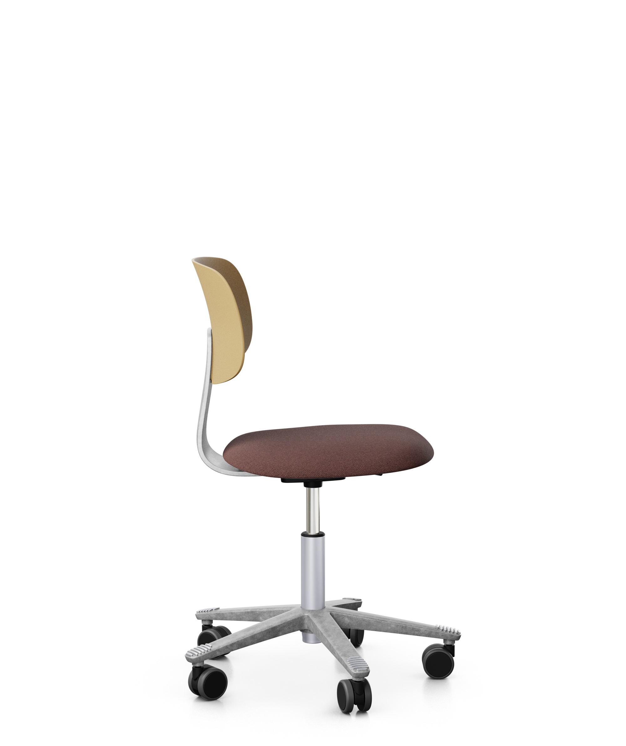 Arbeitsstuhl-Tion-Sitz-gepolstert-ocker-getrommelt-kastanie-bmsofort-2 Homeofficestuhl Tion Sitz gepolstert