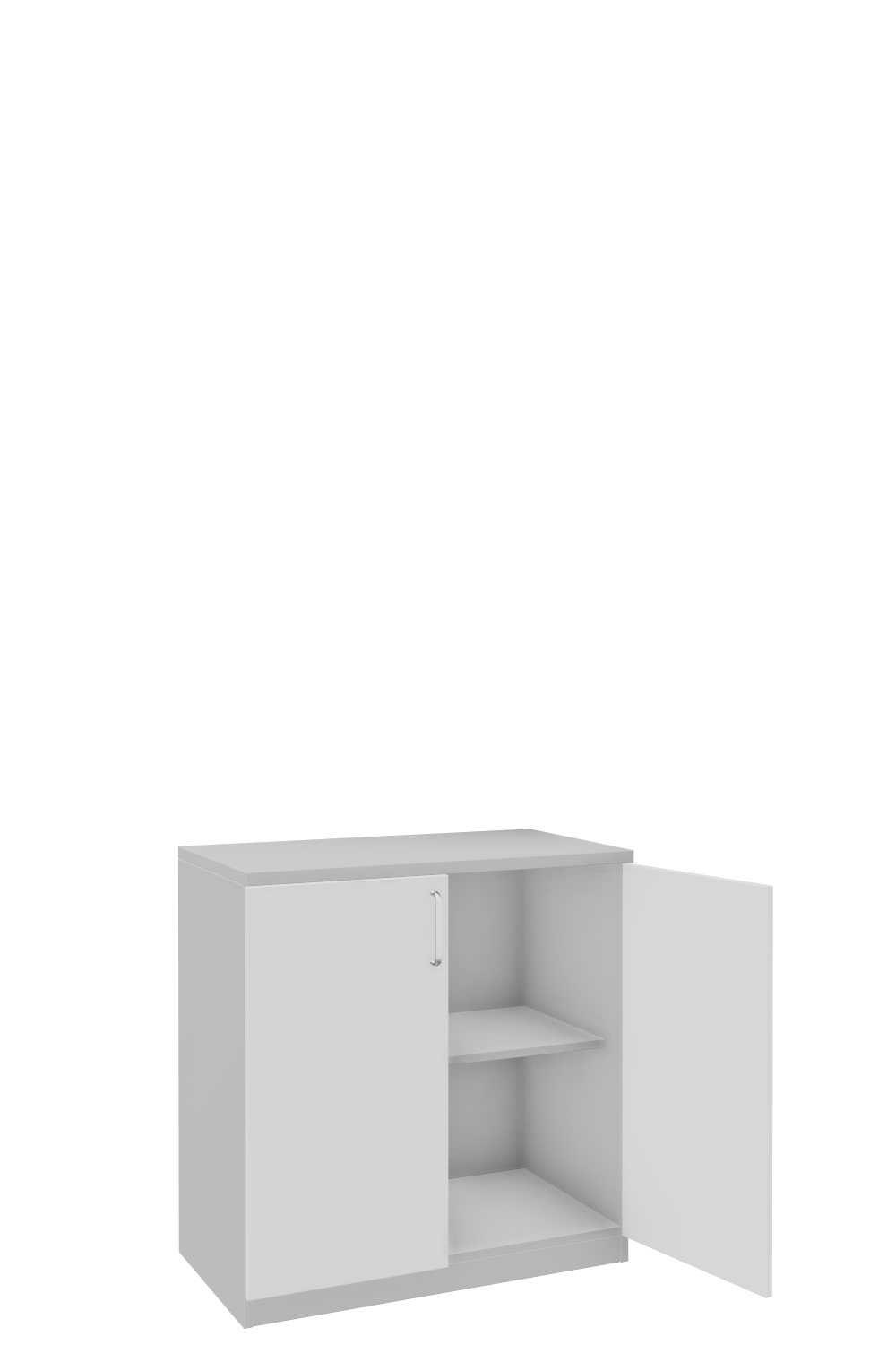 Aktenschank-2-OH-Tarragona-Officegrau-Weiss-Alufarben-bmsofort-2 Tarragona Aktenschrank