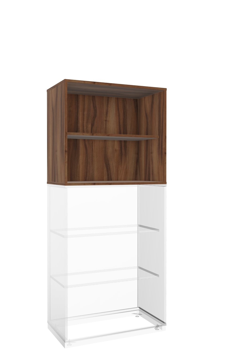 Aufsatzregal-Oviedo-2-OH-Nussbaum-bmsofort-1 Oviedo Regale