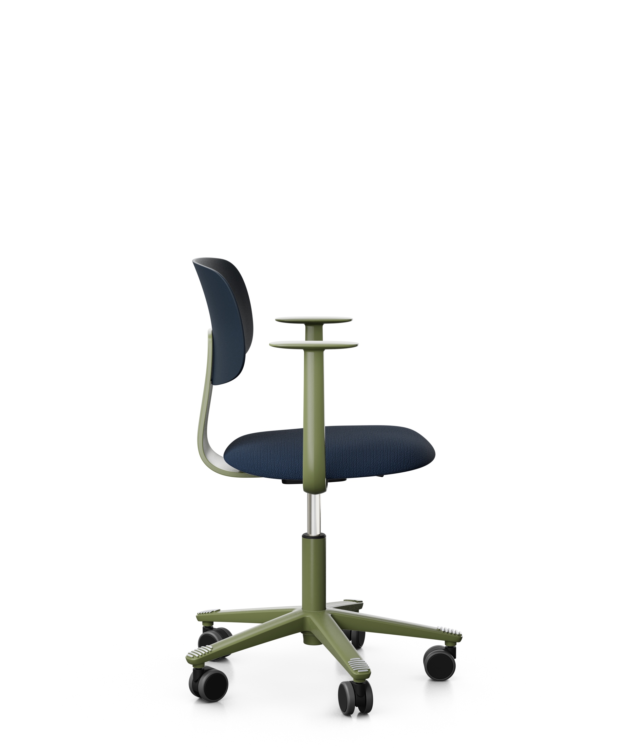 Arbeitsstuhl-Tion-Sitz-gepolstert-dunkelblau-moos-dunkelblau-bmsofort-2 Homeofficestuhl Tion Sitz gepolstert