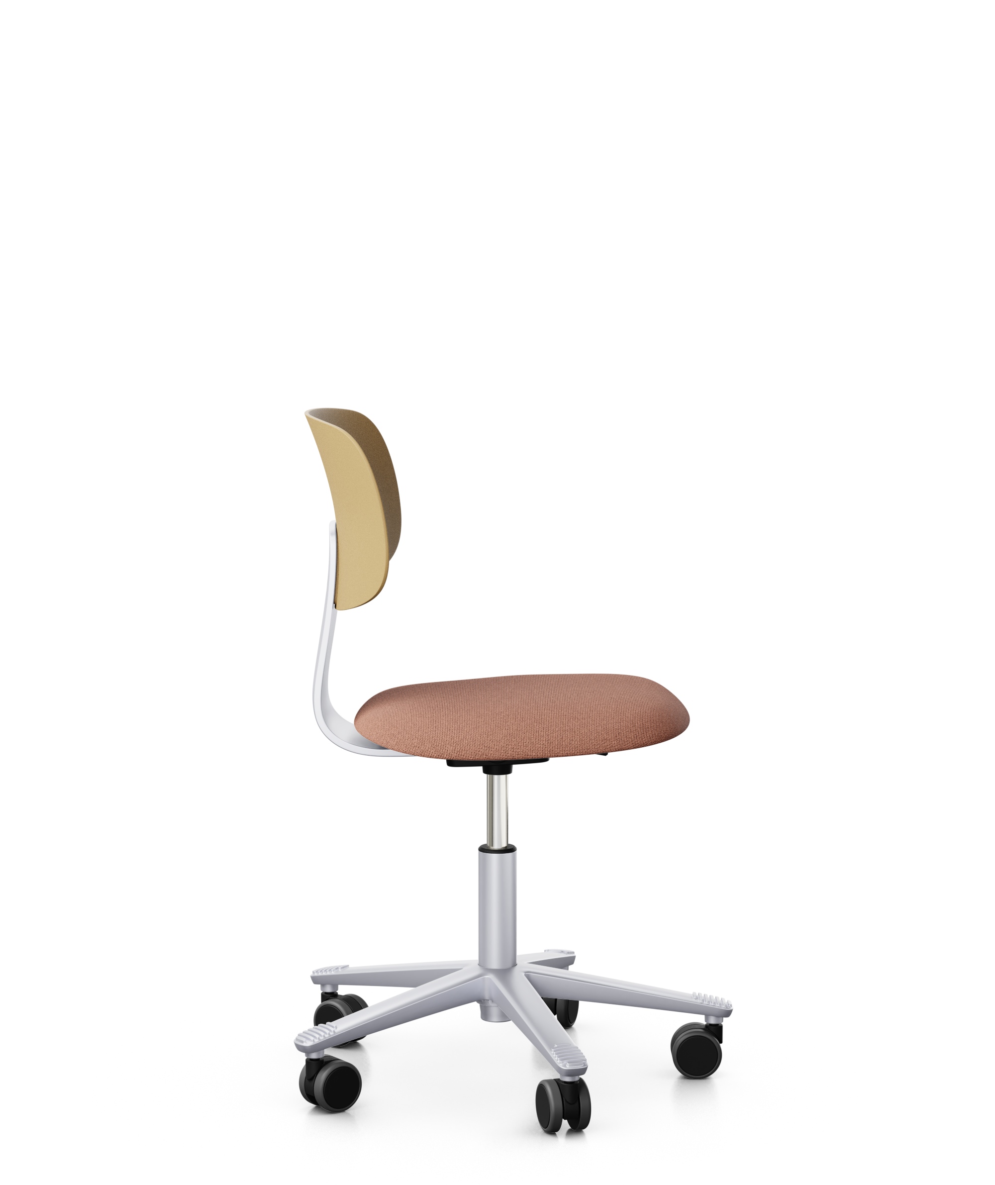 Arbeitsstuhl-Tion-Sitz-gepolstert-ocker-silber-rot-bmsofort-2 Homeofficestuhl Tion Sitz gepolstert