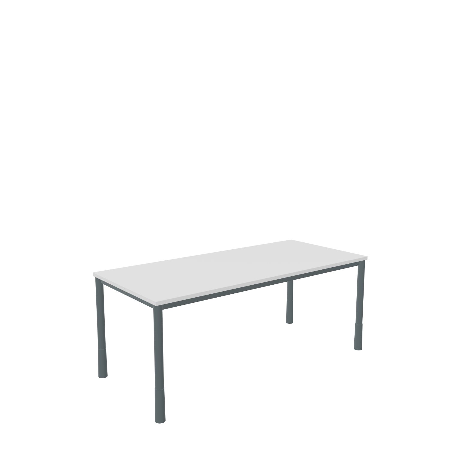 Schreibtisch-Rundrohr-Tarragona-180-80-weiss-schwarz-bmsofort-1 Tarragona Rechtecktisch