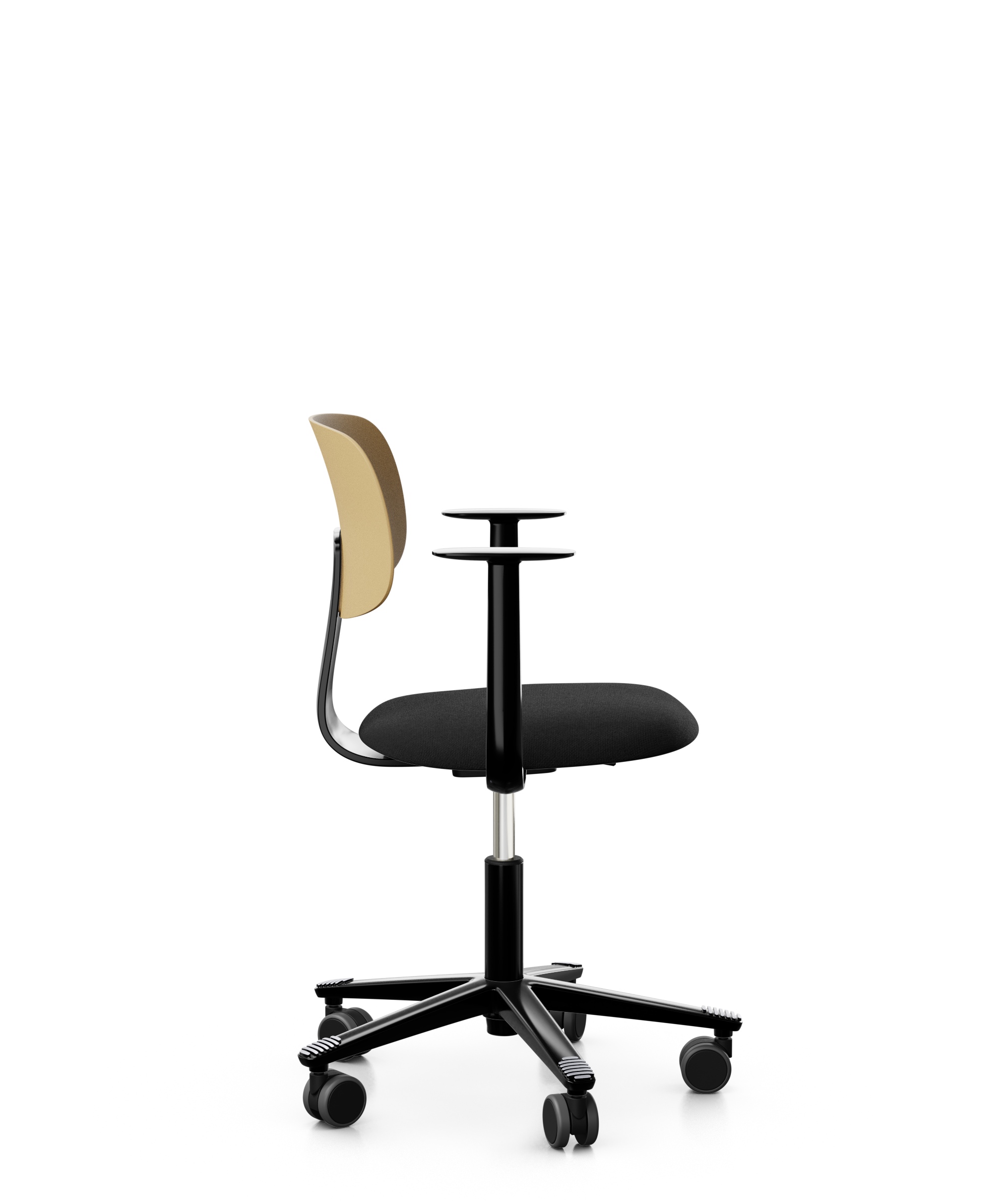 Arbeitsstuhl-Tion-Sitz-gepolstert-ocker-schwarz-schwarz-bmsofort-2 Homeofficestuhl Tion Sitz gepolstert