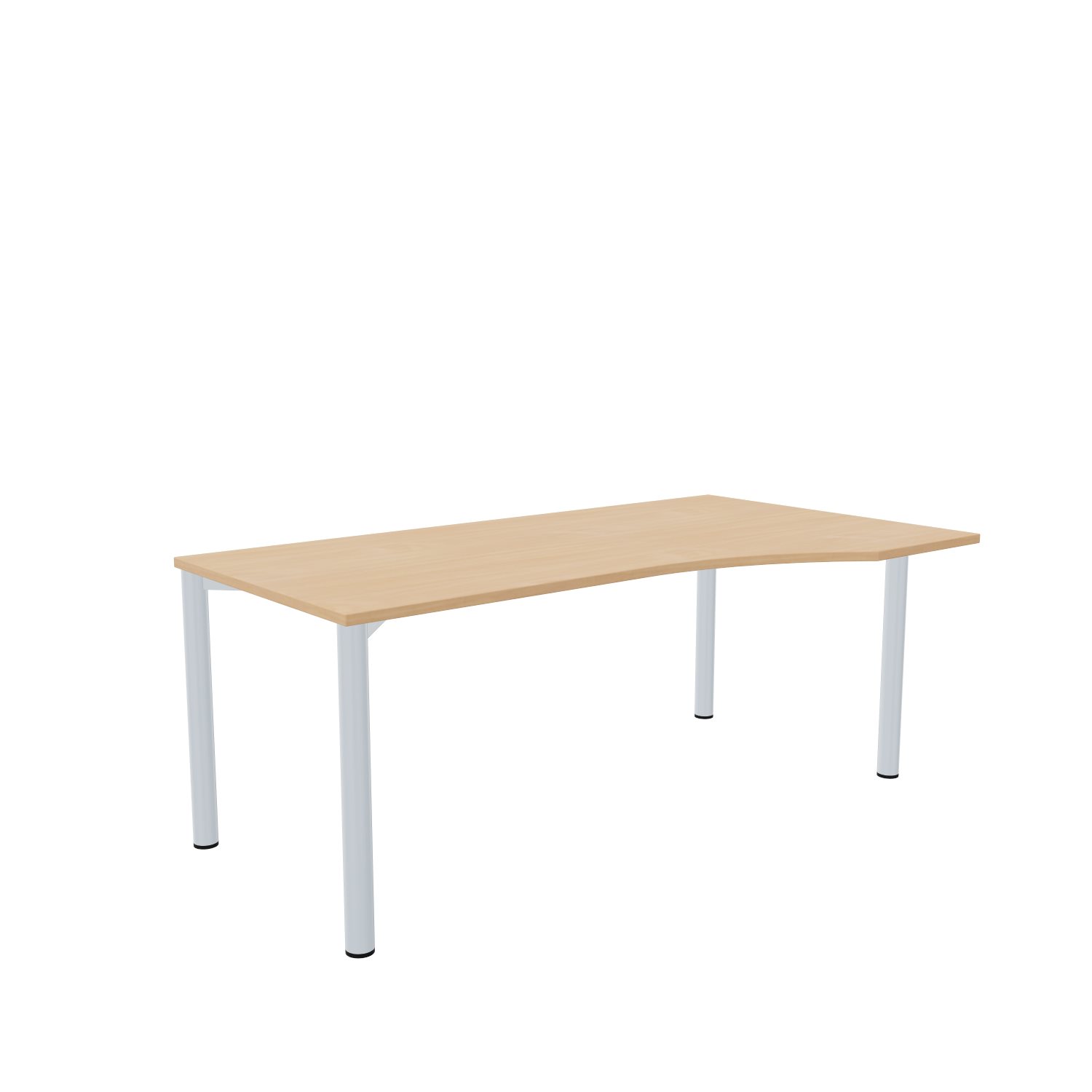 Freiformtisch-Imola-4-180-100-rechts-buche-alu-bmsofort-1 Imola Freiformtisch