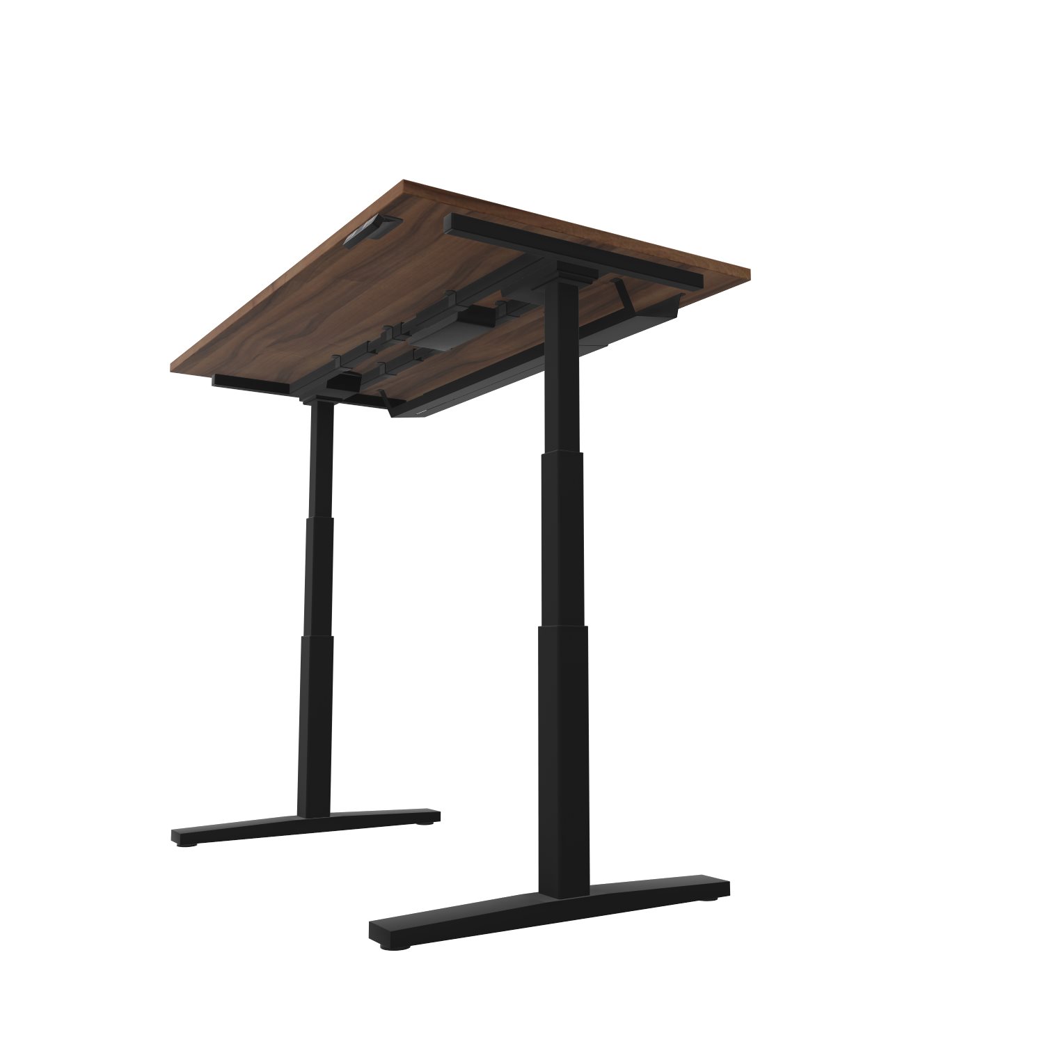 Sitz-Stehtisch-Tarragona-Lift-nussbaum-schwarz-Kanal-bmsofort-2 Tarragona Lift