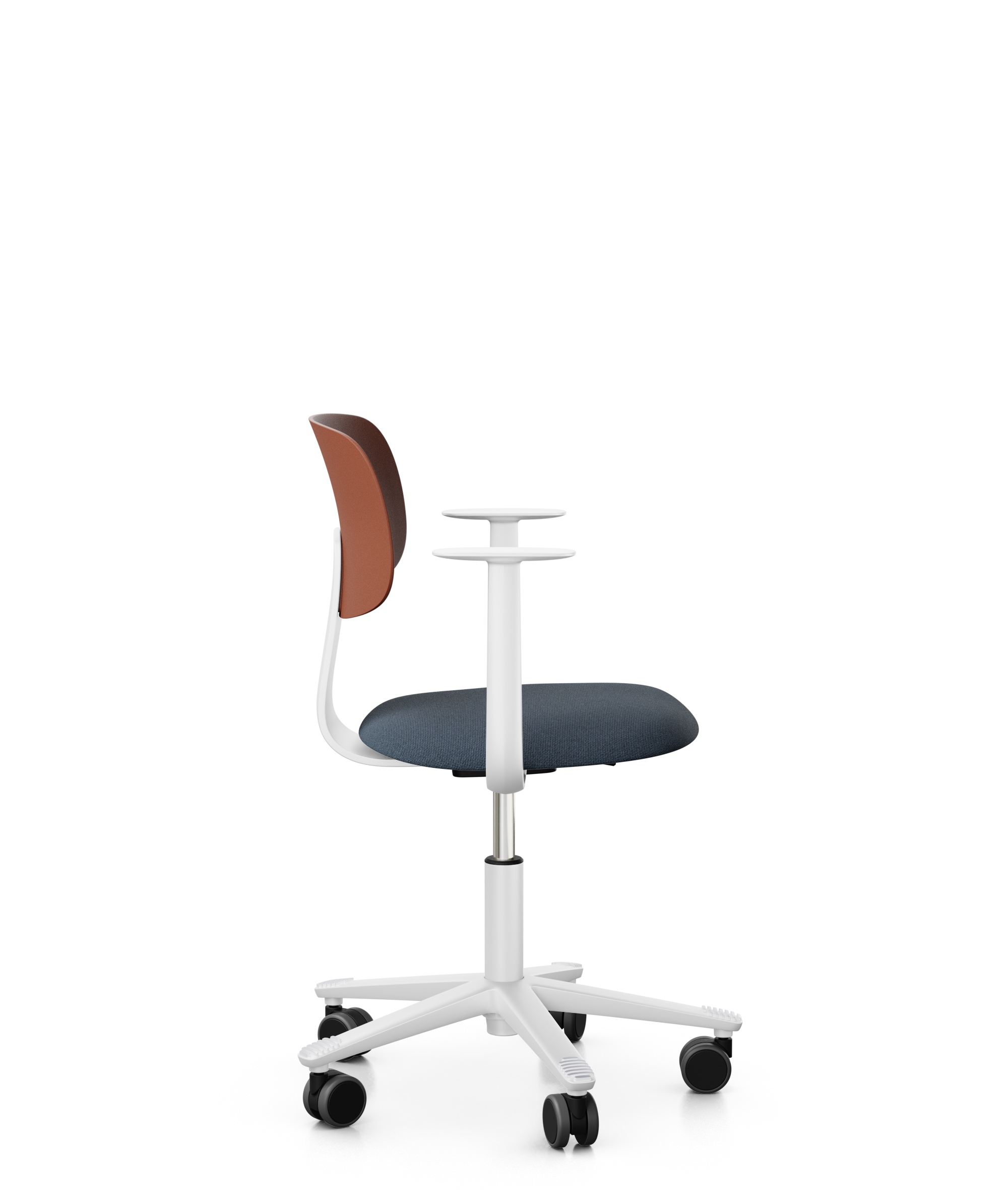 Arbeitsstuhl-Tion-Sitz-gepolstert-kastanie-weiss-dunkelblau-bmsofort-2 Homeofficestuhl Tion Sitz gepolstert